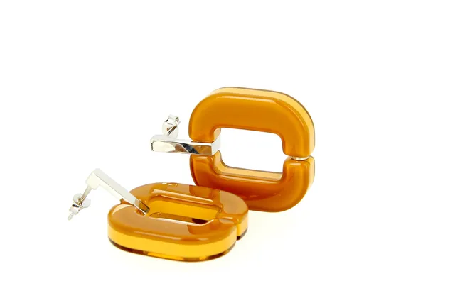 Xavier Derome BO 01 C45 boucles d'oreilles acétate