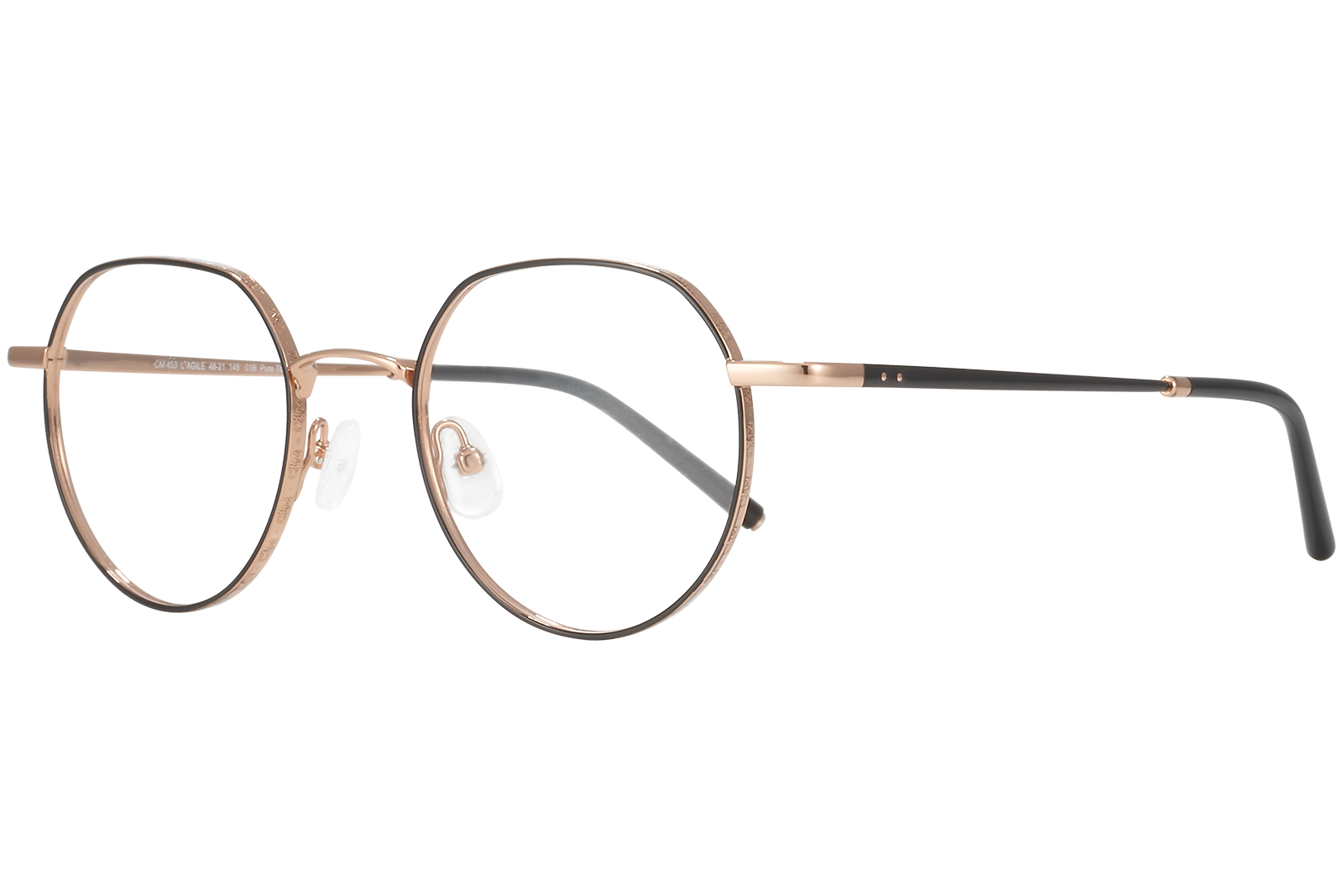 Clémence & Margaux L'Agile lunettes de vue Doré & Kaki pantos