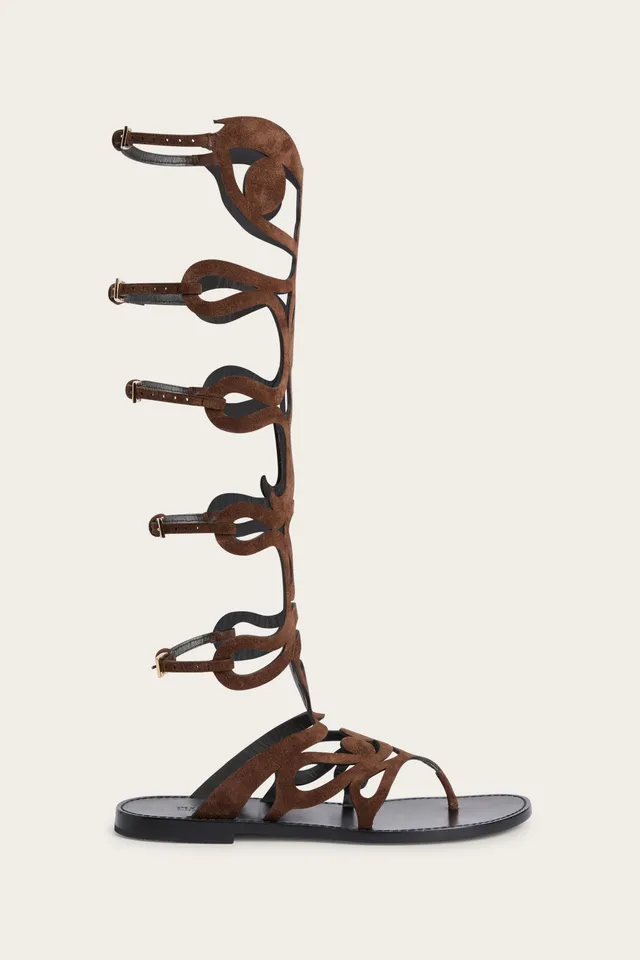 Emilio Pucci Shoes sandales gladiateur chocolat daim 36-41