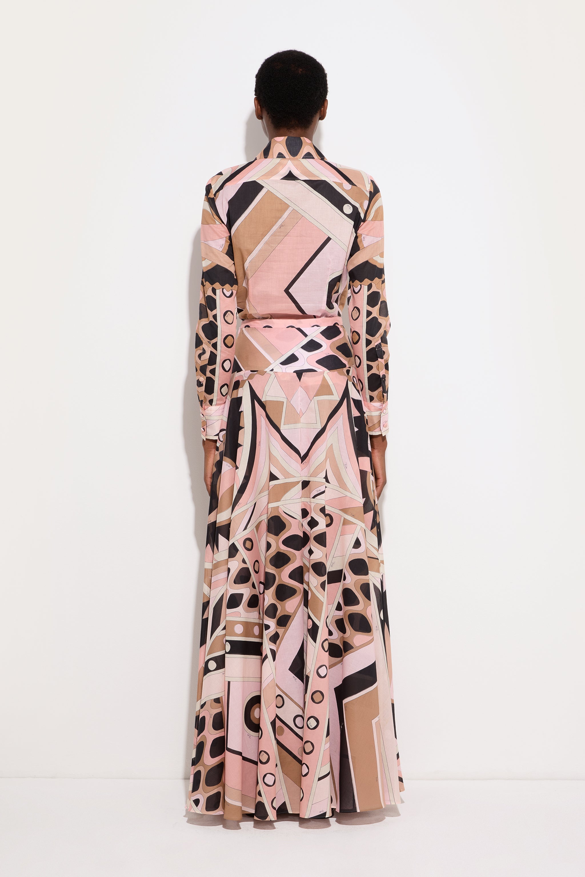 Emilio Pucci Vivara chemise femme nude 38 coton