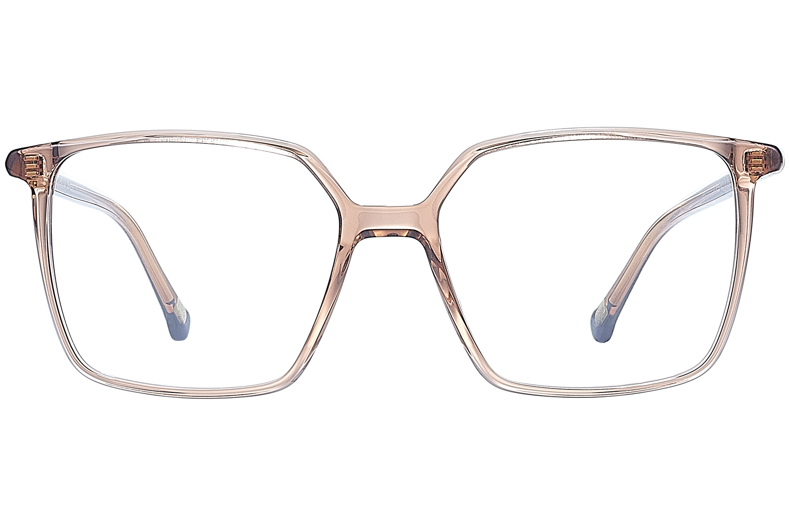 Clémence & Margaux La Plume lunettes de vue brun rose carrée