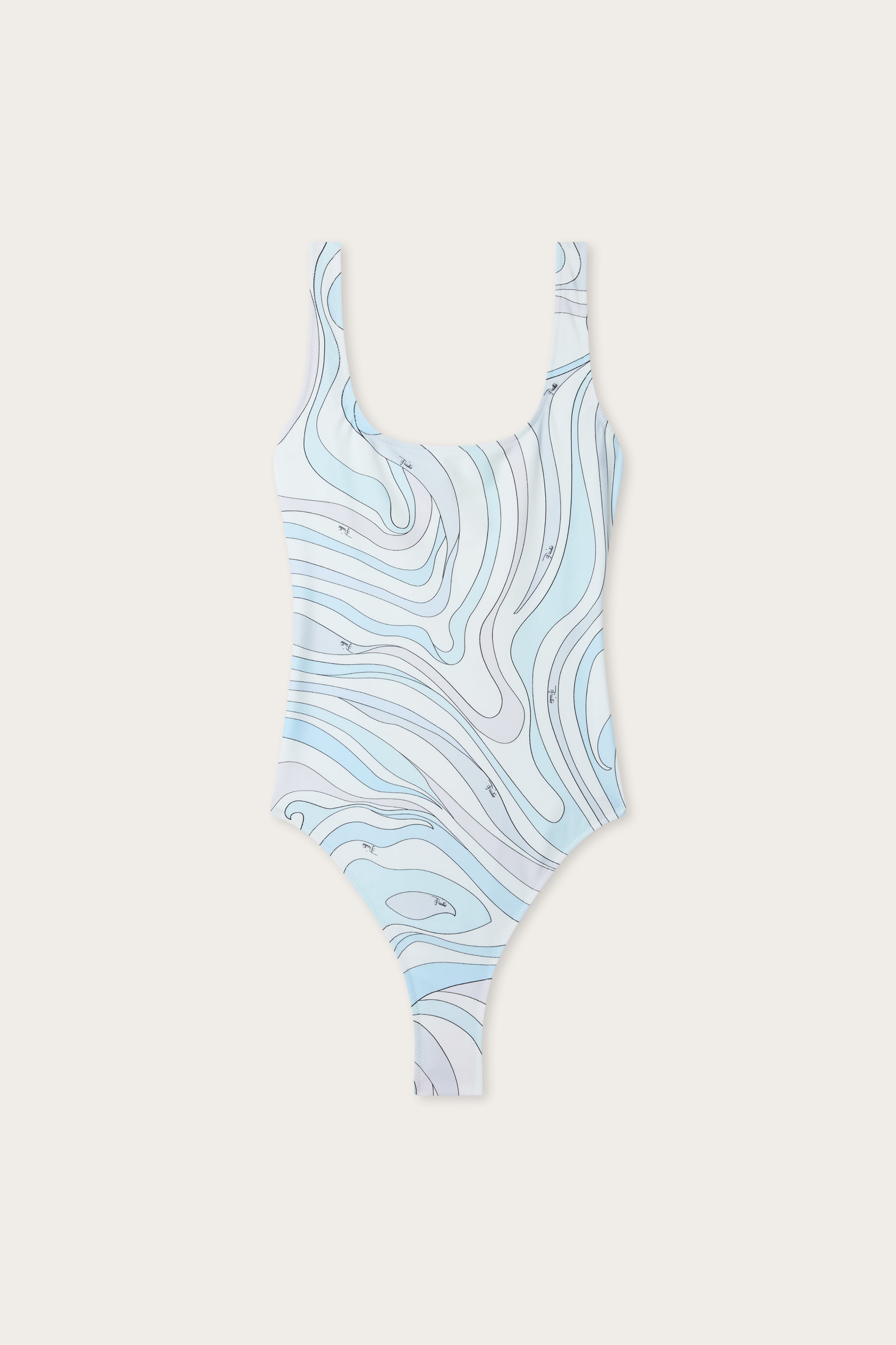 Emilio Pucci Marmo maillot 1 pièce bleu clair S