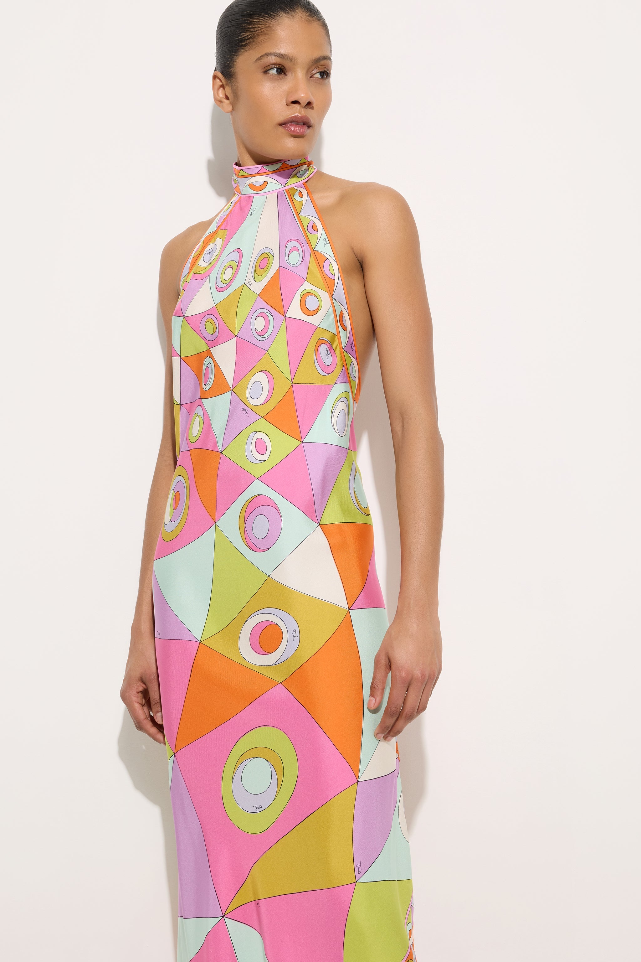 Emilio Pucci Dresses robe soie Occhi multicolore