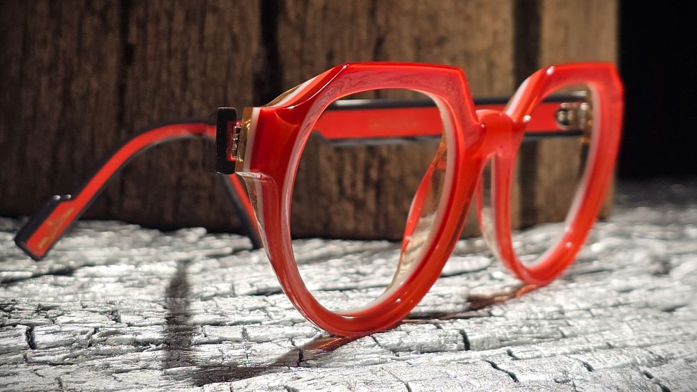 Xavier Derome Divine C281 lunettes de vue orange acétate
