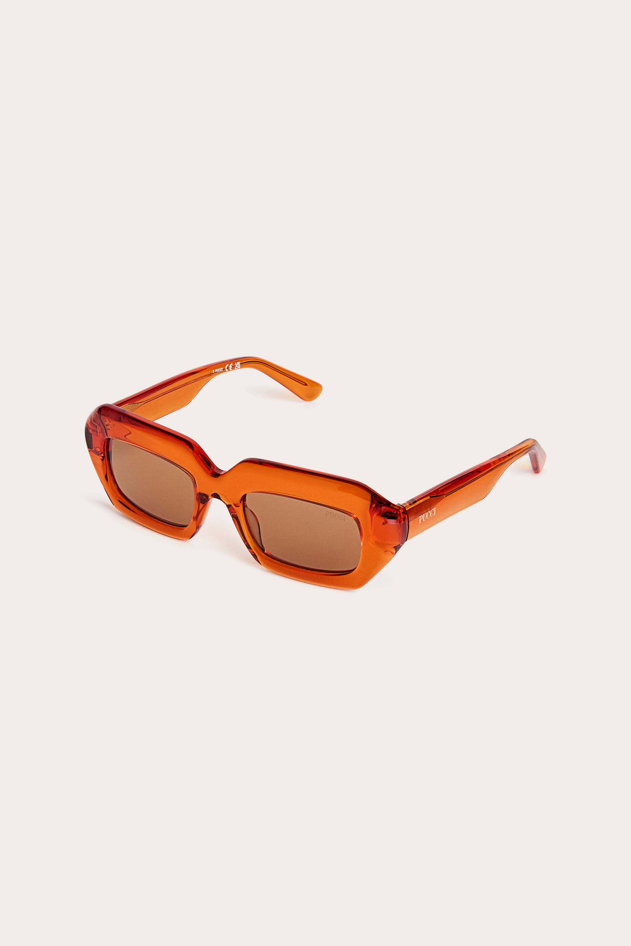 Emilio Pucci EP0245P lunettes de soleil orange marron