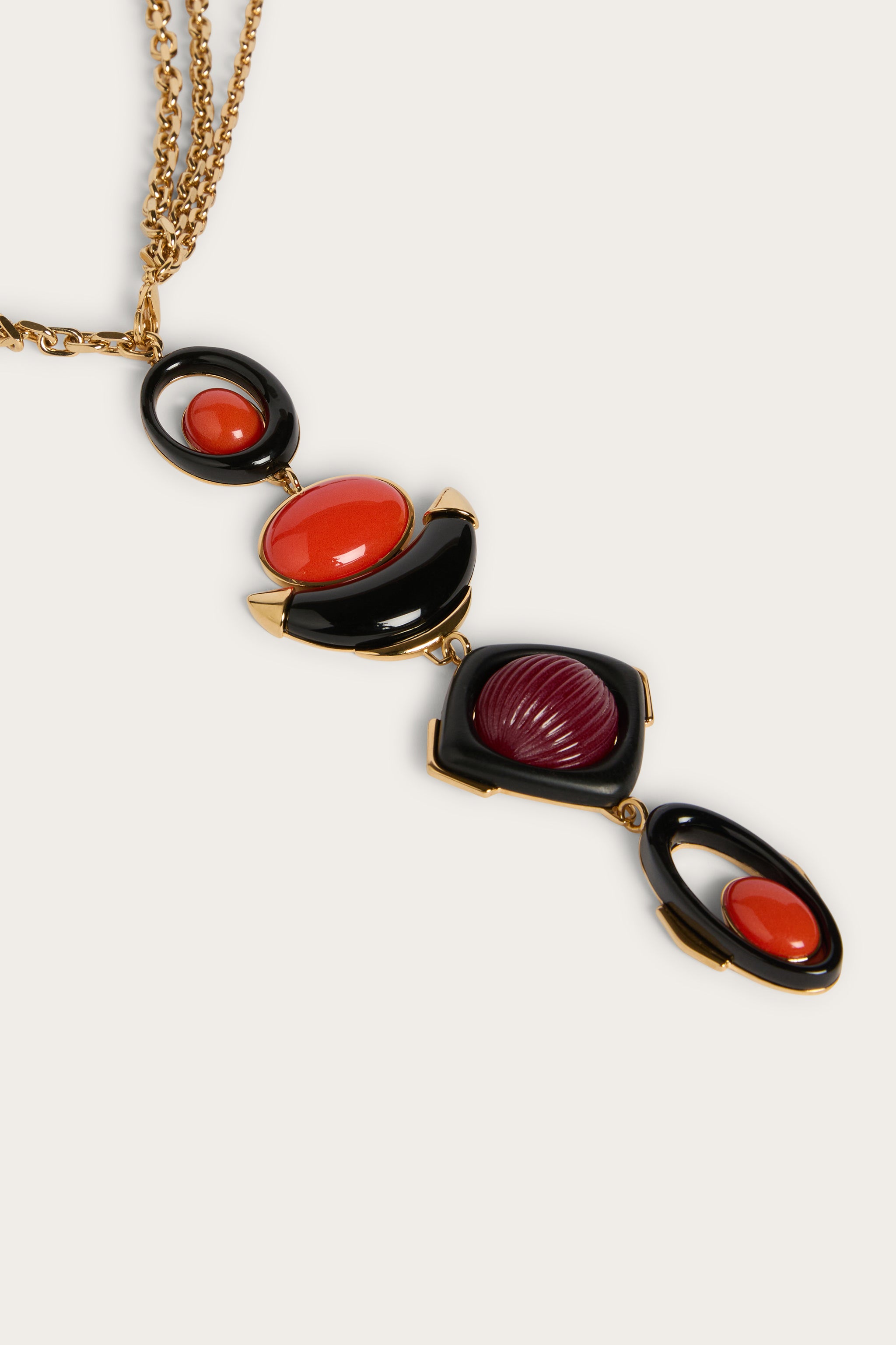 Emilio Pucci Bodychain chaine corps orange doré couture