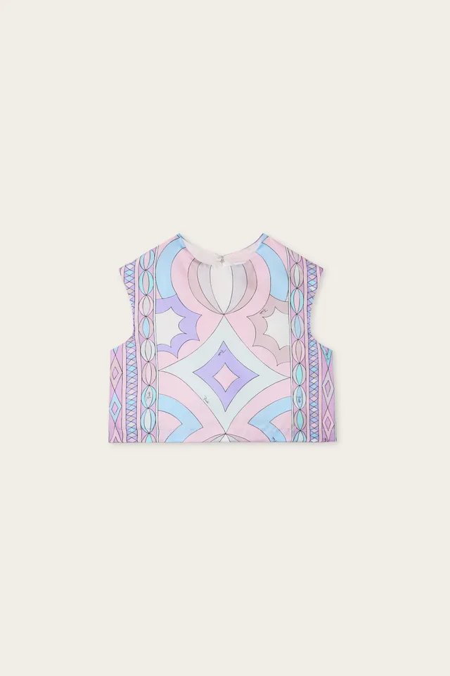 Emilio Pucci Tops Shirts top soie rose 4Y Collane