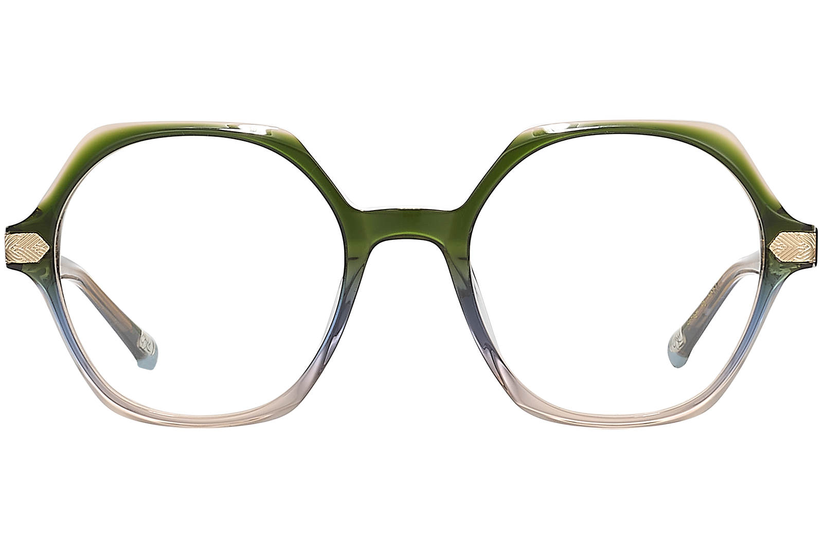 Clémence & Margaux La Reflet lunettes de vue dégradé vert rose