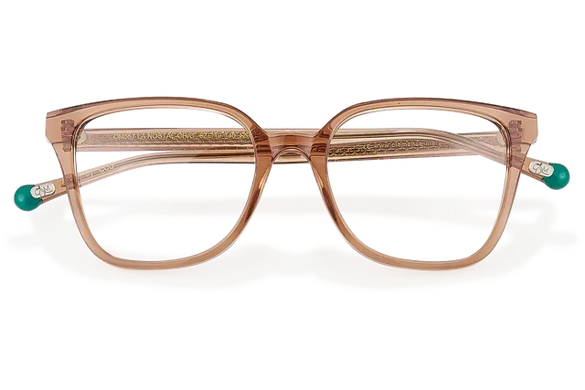 Clémence & Margaux La Nostal-Chic lunettes de vue Rose Nude carré