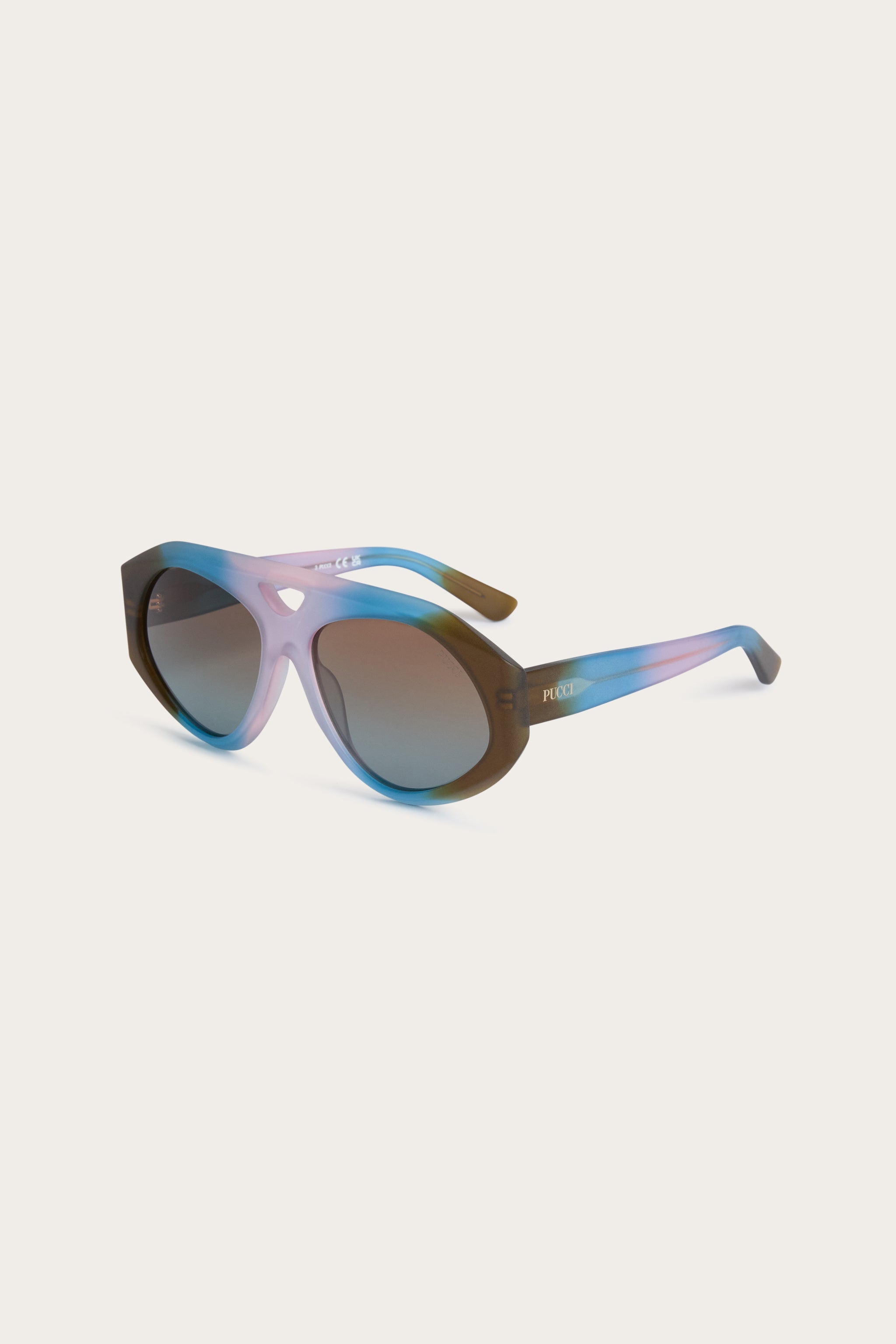 Emilio Pucci Sunglasses Navigator lunettes de soleil marron