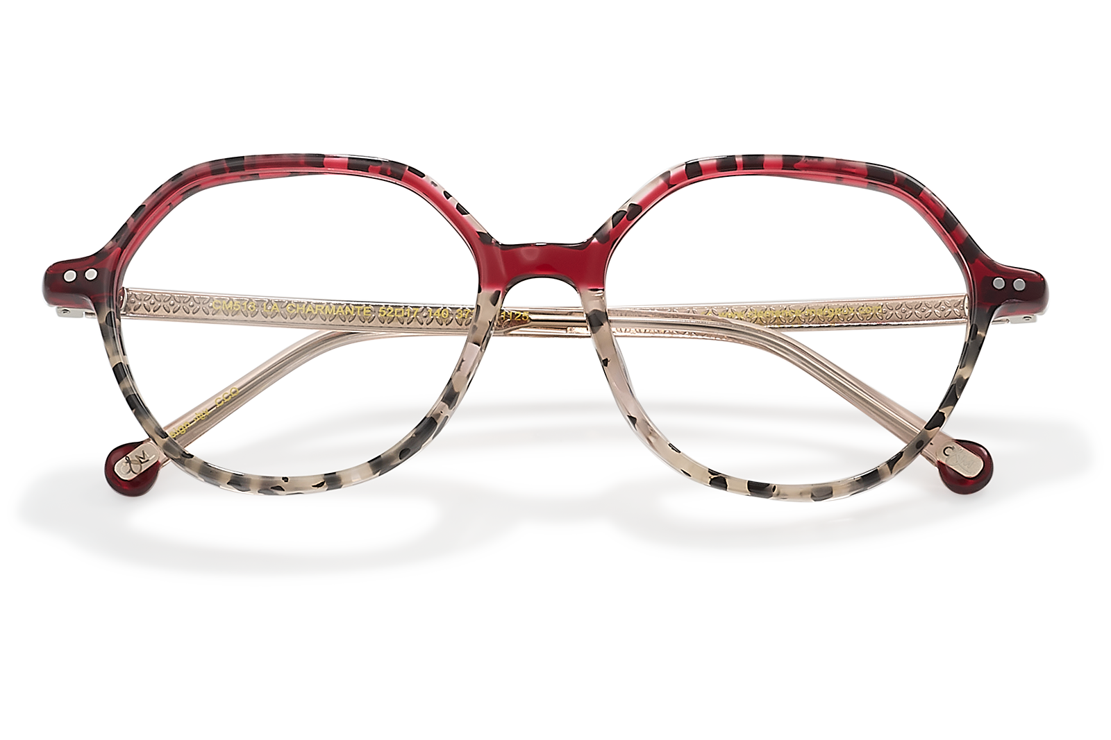 Clémence & Margaux La Charmante lunettes de vue Noir & Brun pantos