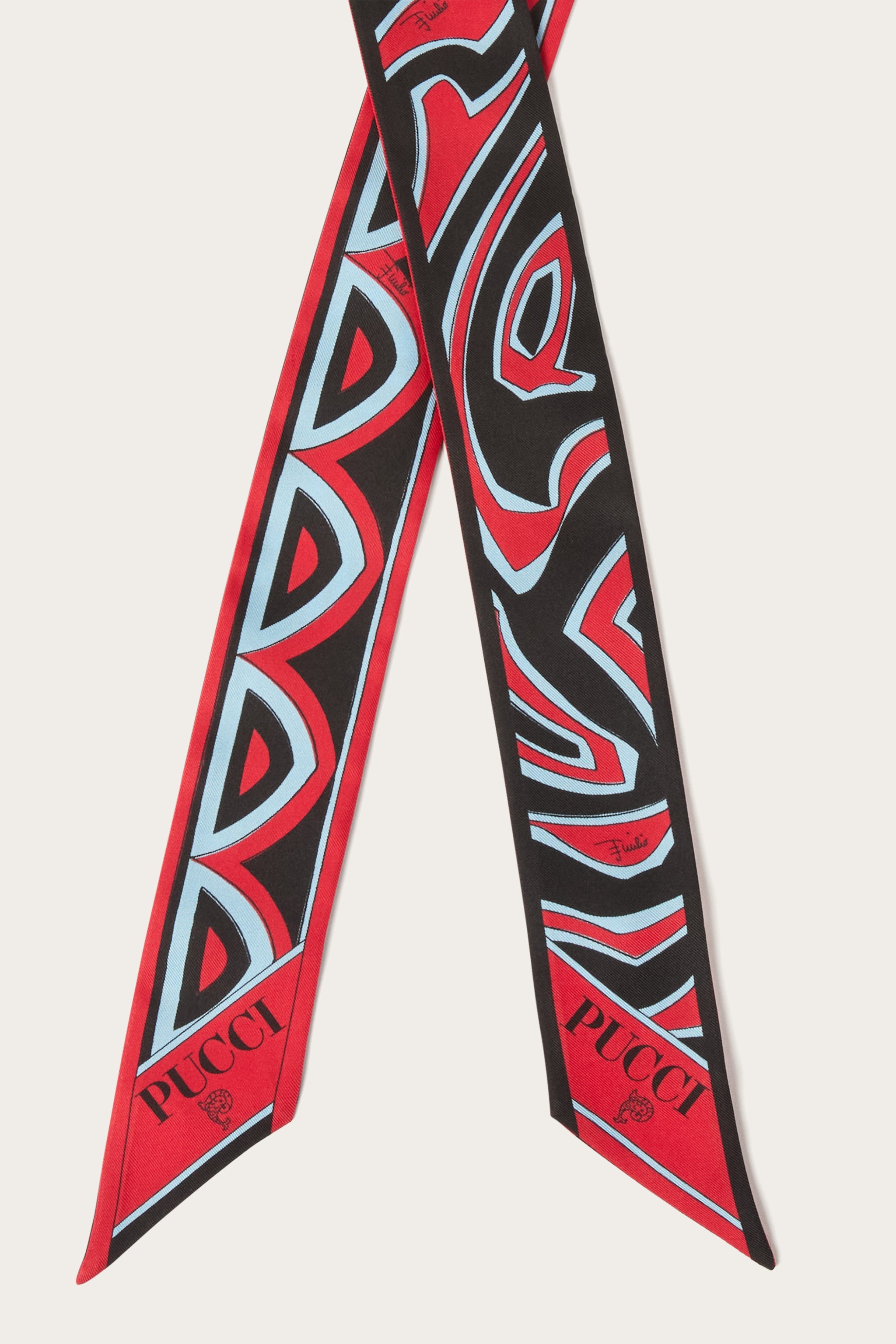 Emilio Pucci Foulard Bandeau Soie Multicolore 5x120