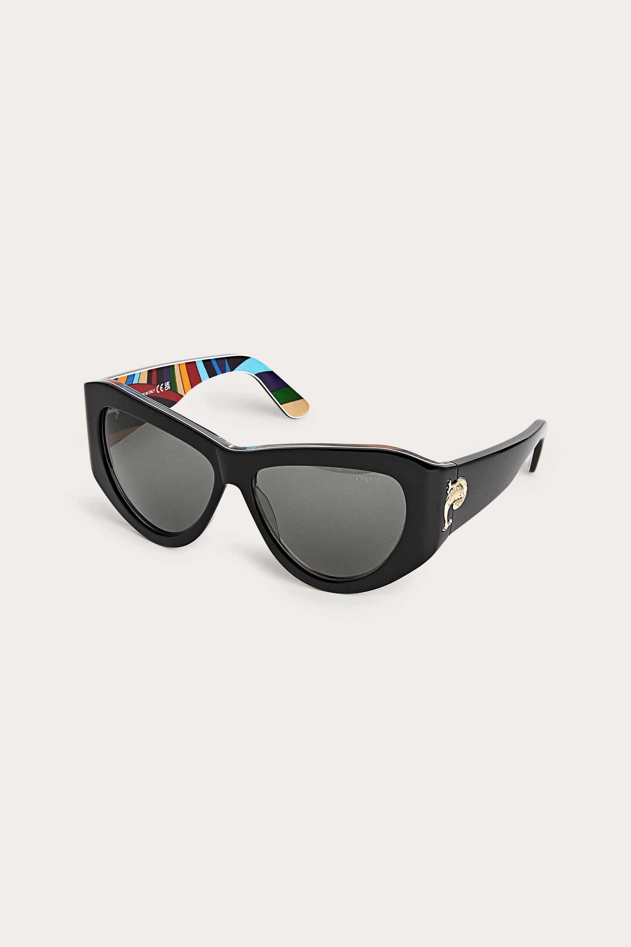 Emilio Pucci EP0241P lunettes de soleil cat-eye noir acétate