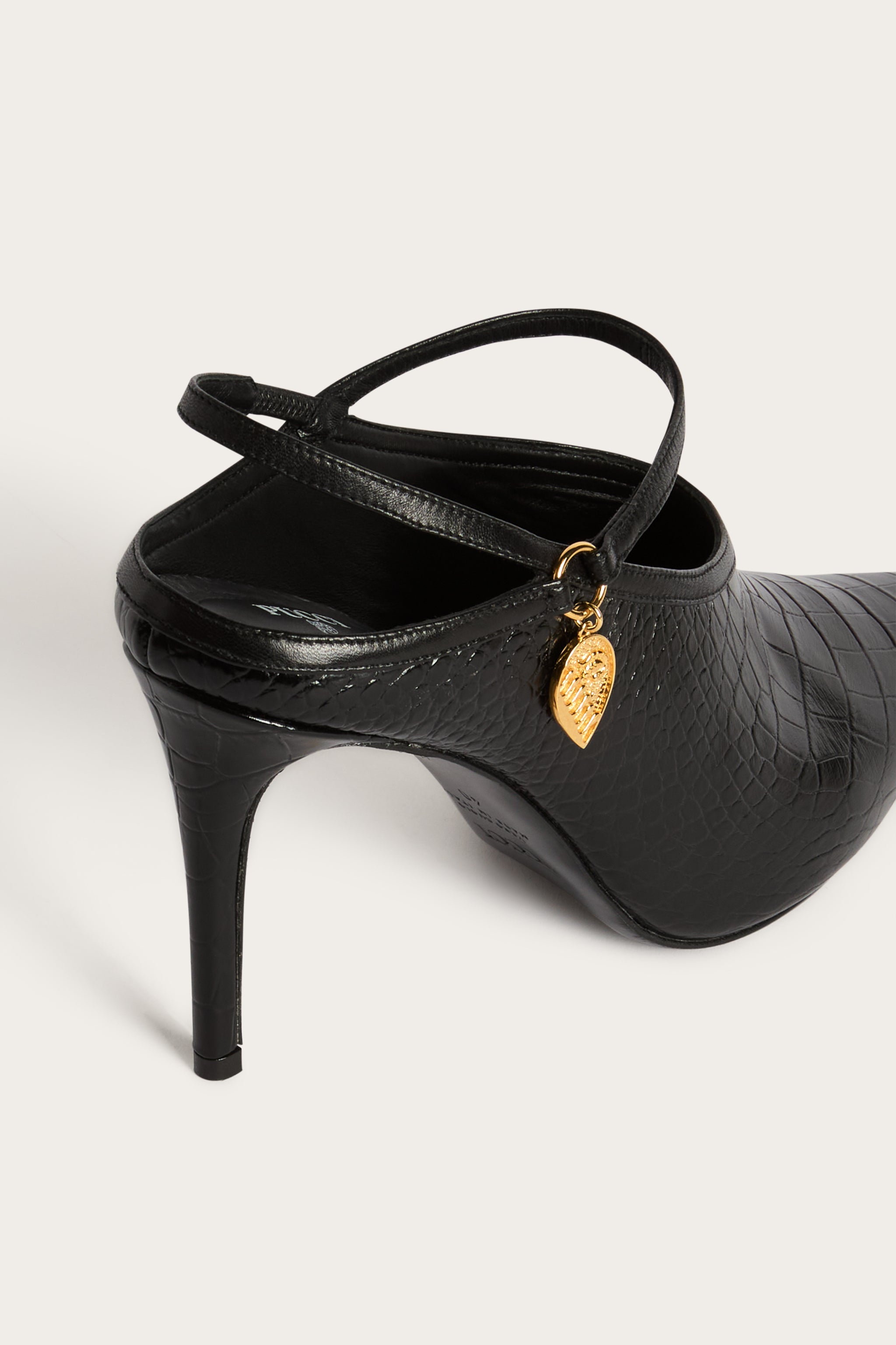 Emilio Pucci chaussures cuir noir brides 38