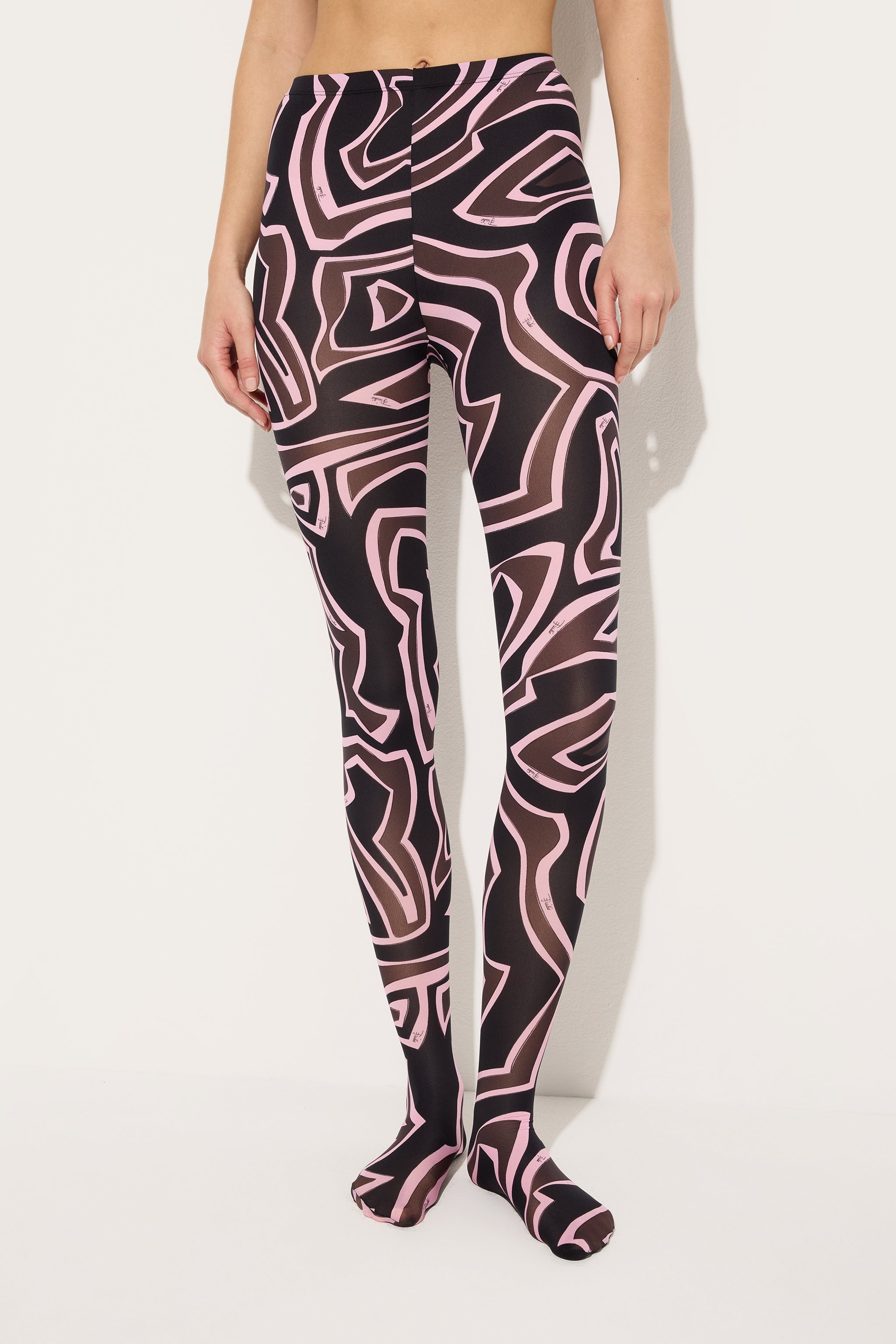 Emilio Pucci Labirinto Collant 50 Den Kaki Rose