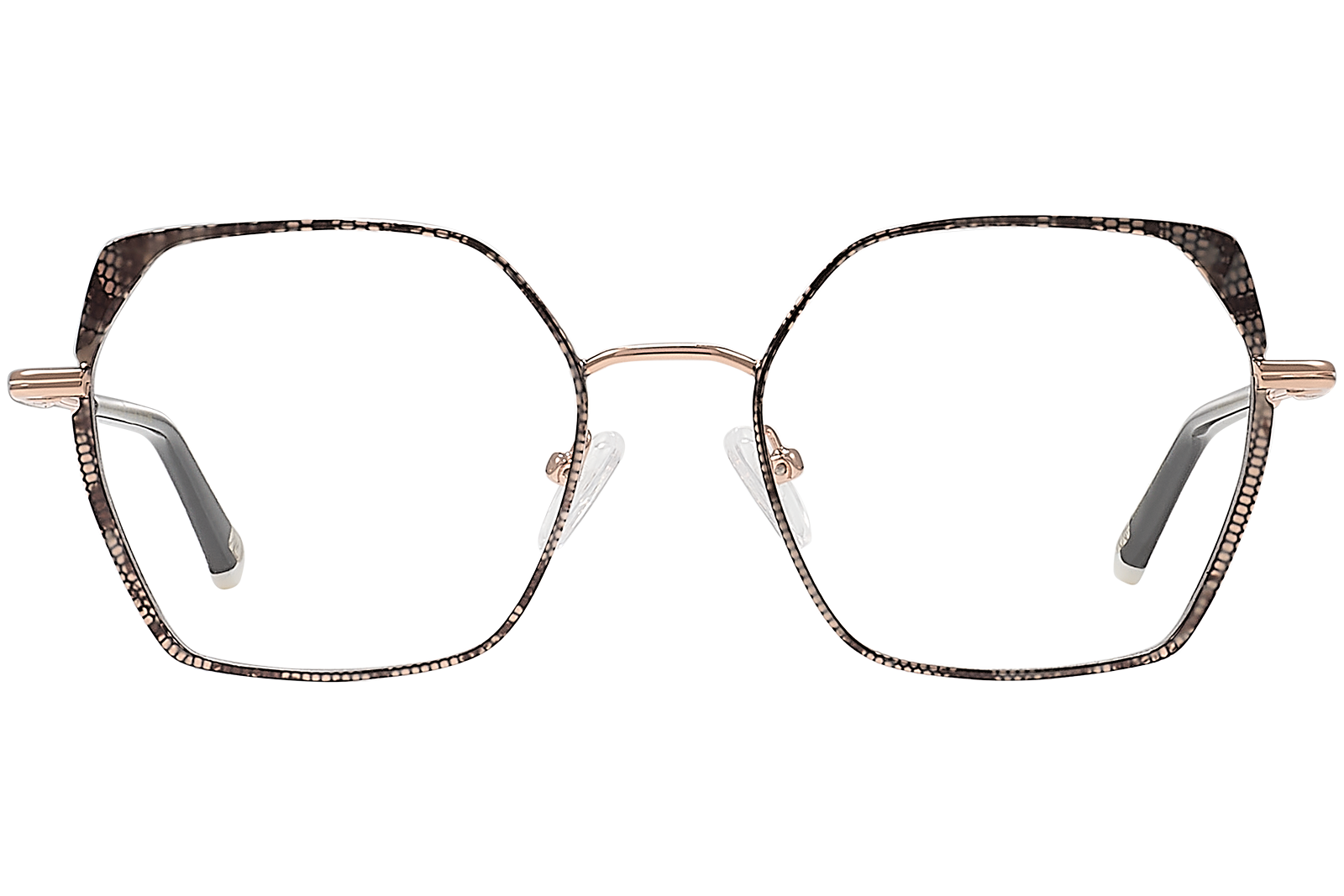Clémence & Margaux La Curieuse lunettes de vue Noir & Doré femme