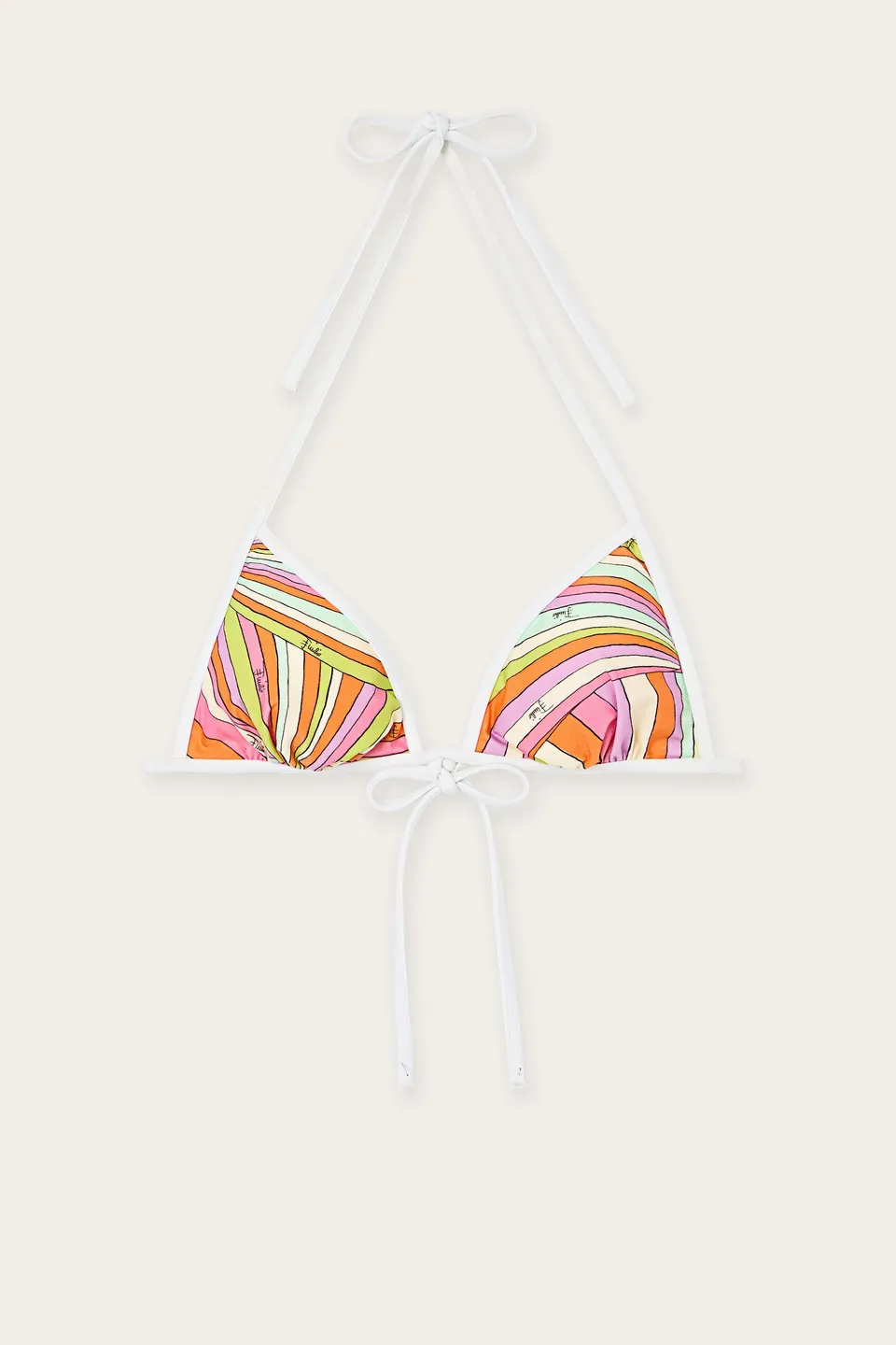 Emilio Pucci Haut Bikini Iride Multicolore Lycra