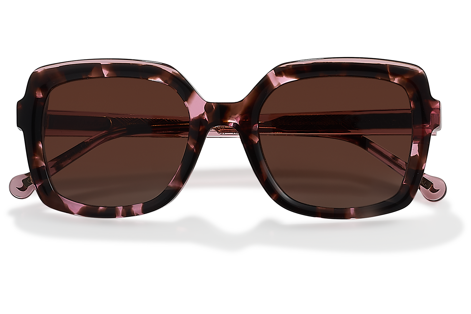 Clémence & Margaux L'Etudiante lunettes de soleil noir écaille carrée