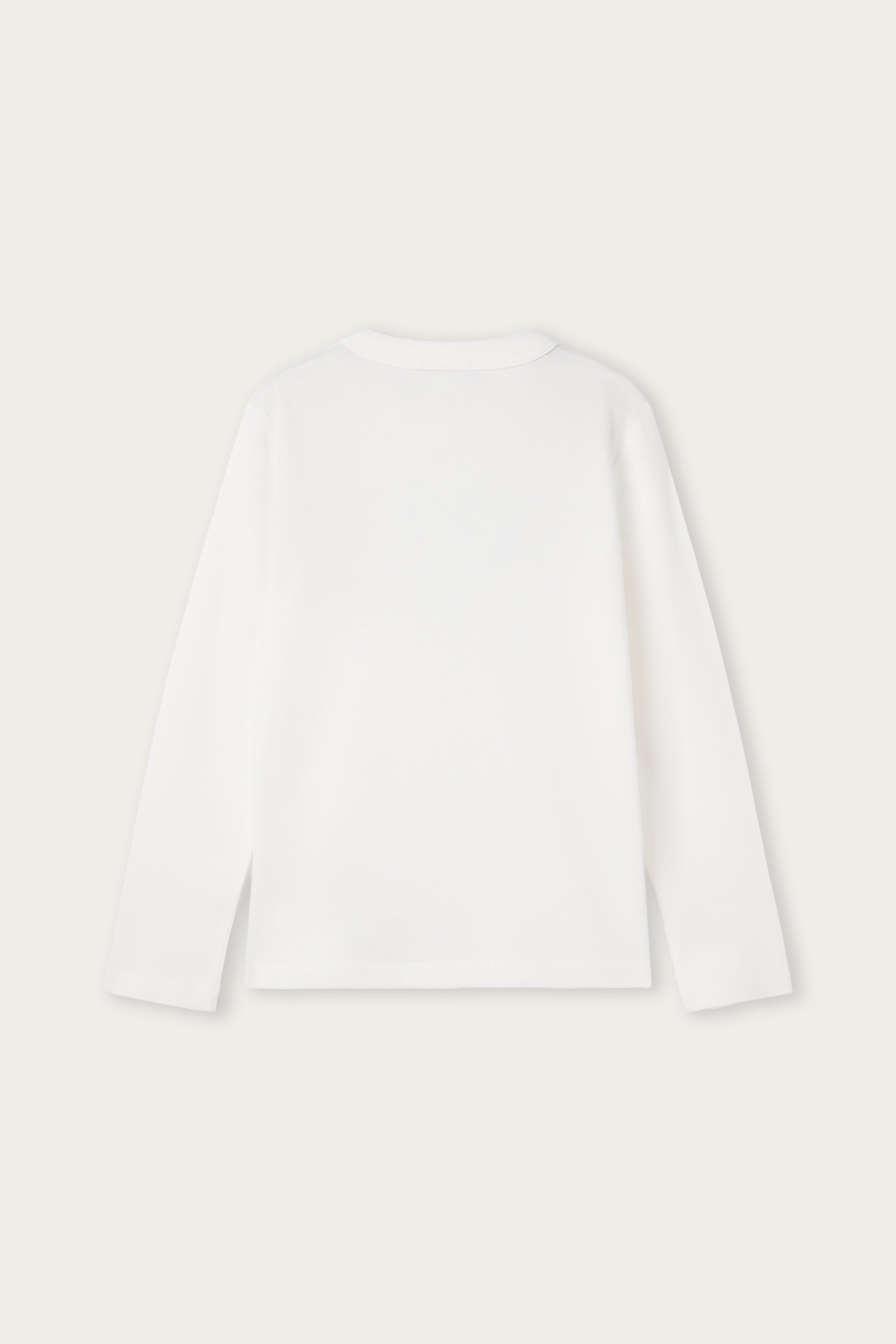 Emilio Pucci T-Shirt manches longues ivoire coton bio