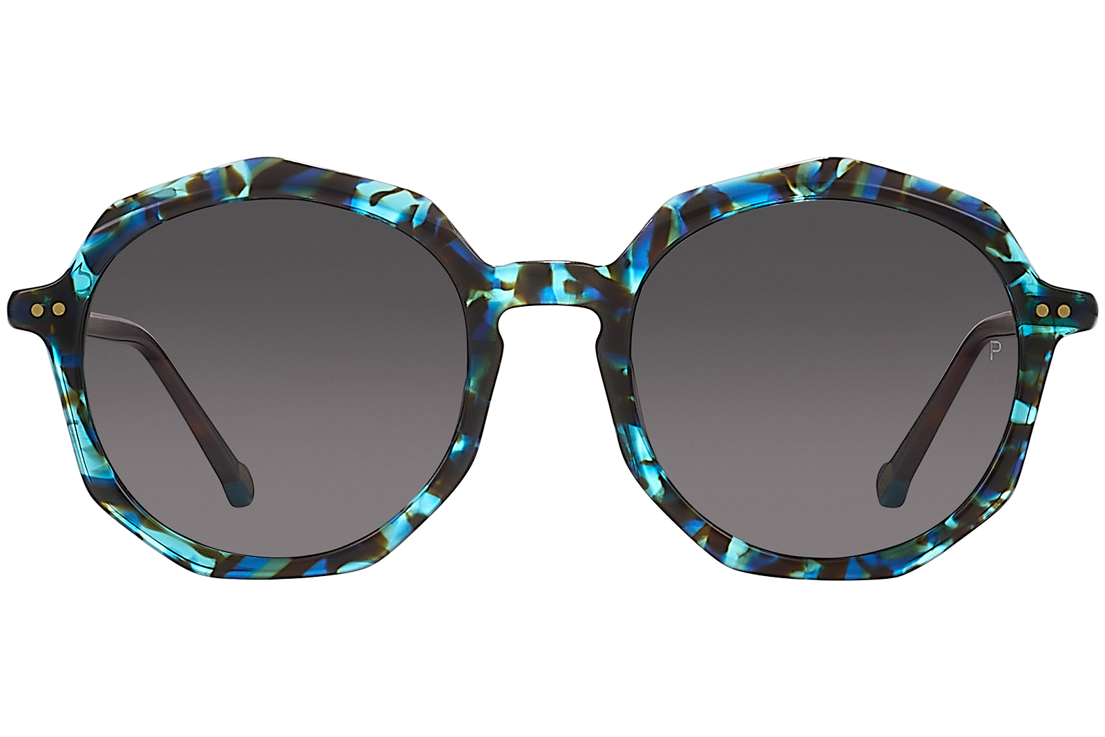 Clémence & Margaux La Saint-Trop lunettes de soleil moucheté bleu vert