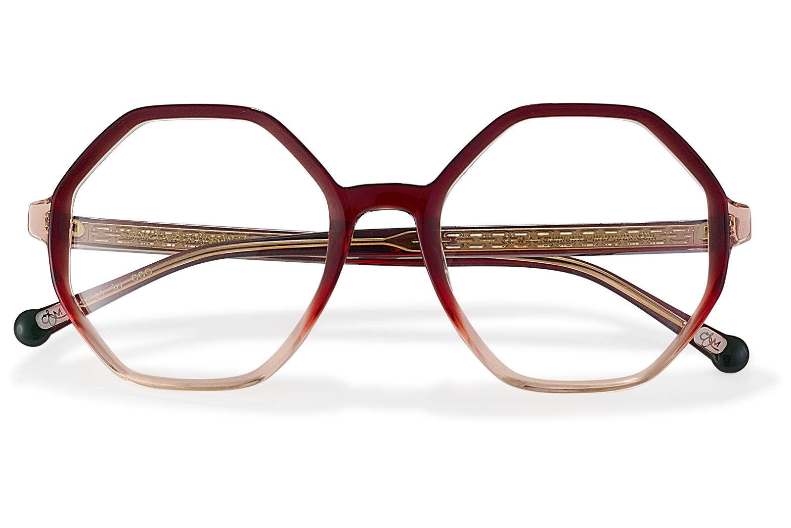 Clémence & Margaux La Réjouissante lunettes de vue Noir octogonale