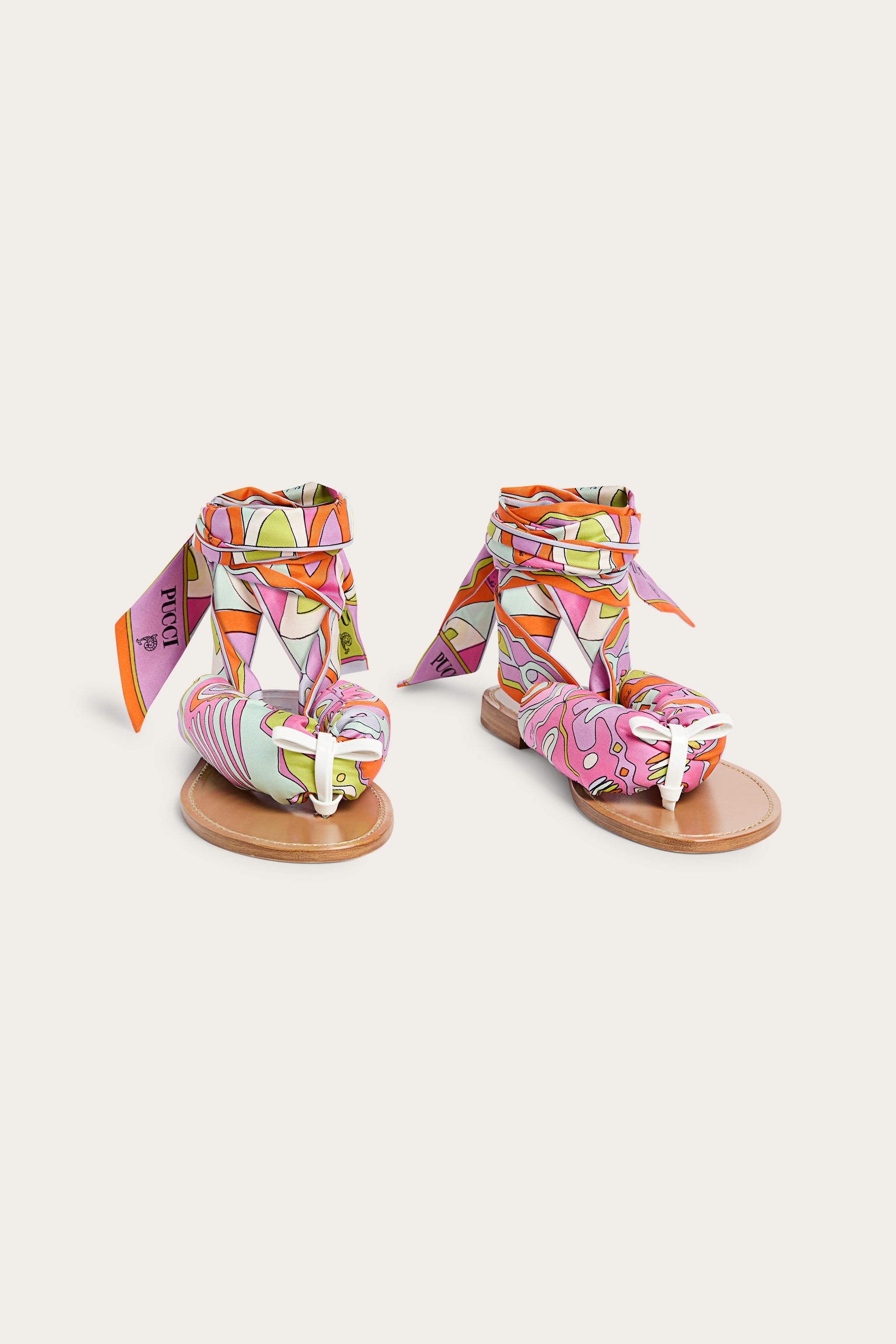 Emilio Pucci Sandali Foulard sandales cuir multicolore 37