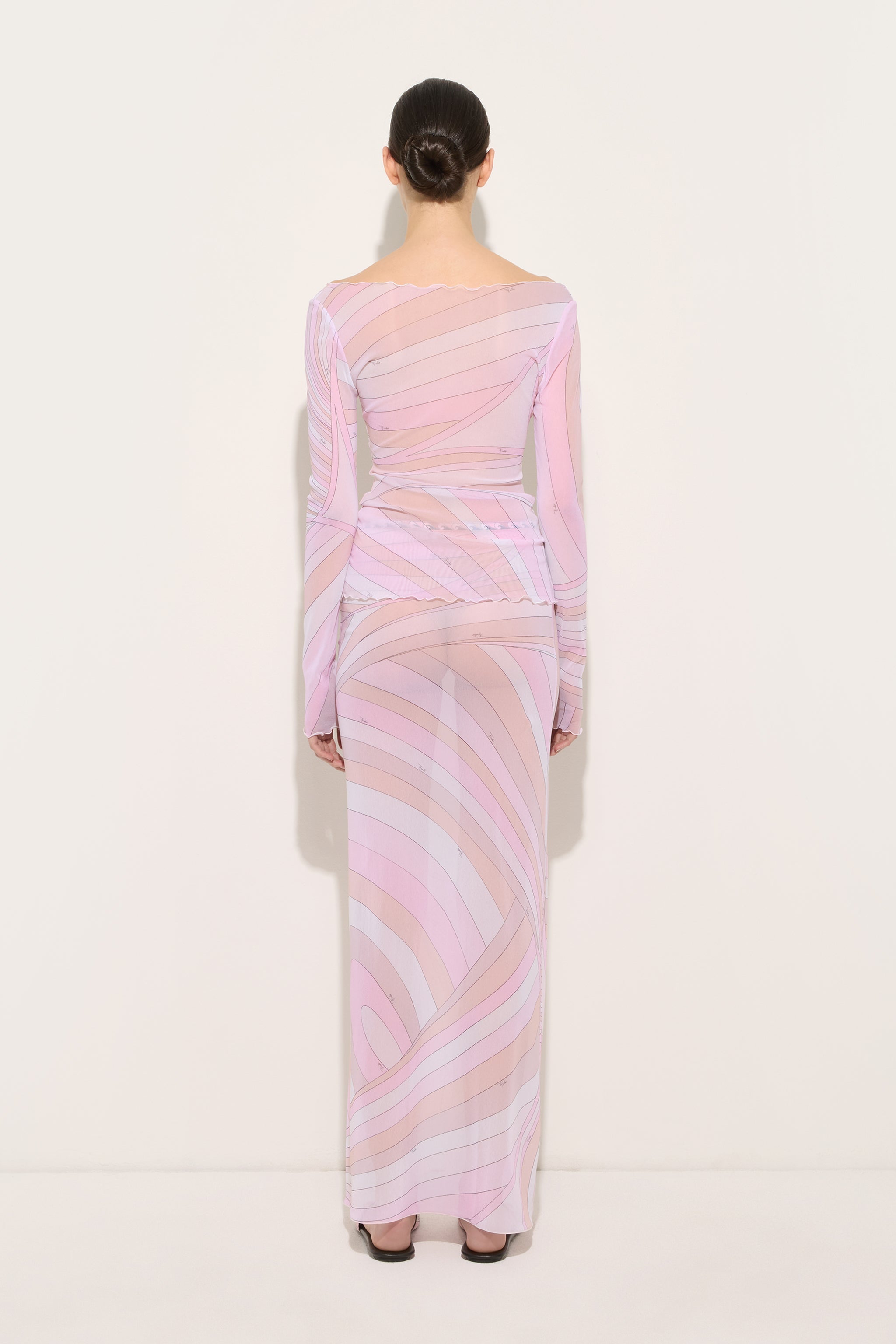 Emilio Pucci SKIRTS Gonna Tulle Iride jupe rose nude