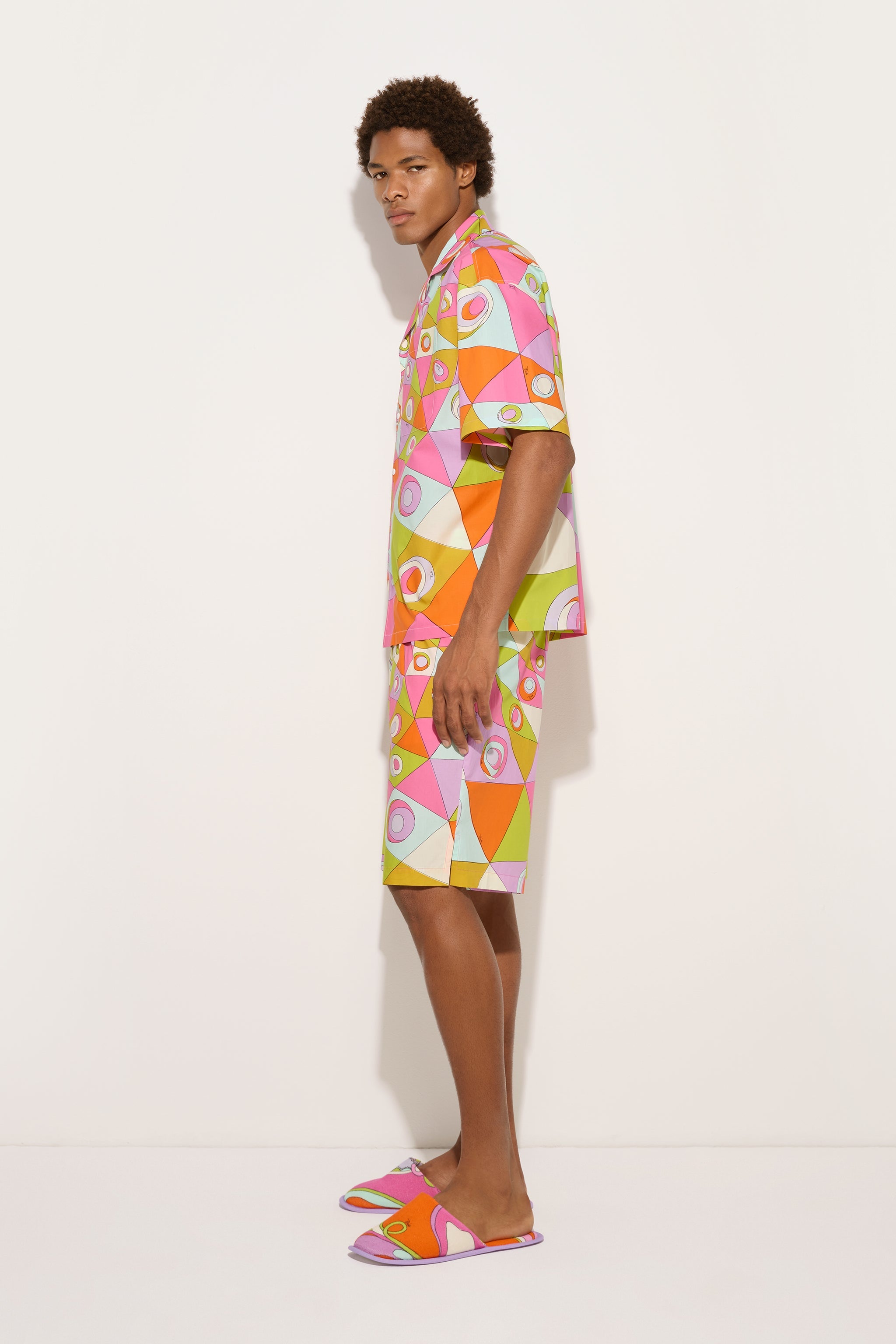 Emilio Pucci Camicia Bowling chemise coton multicolore