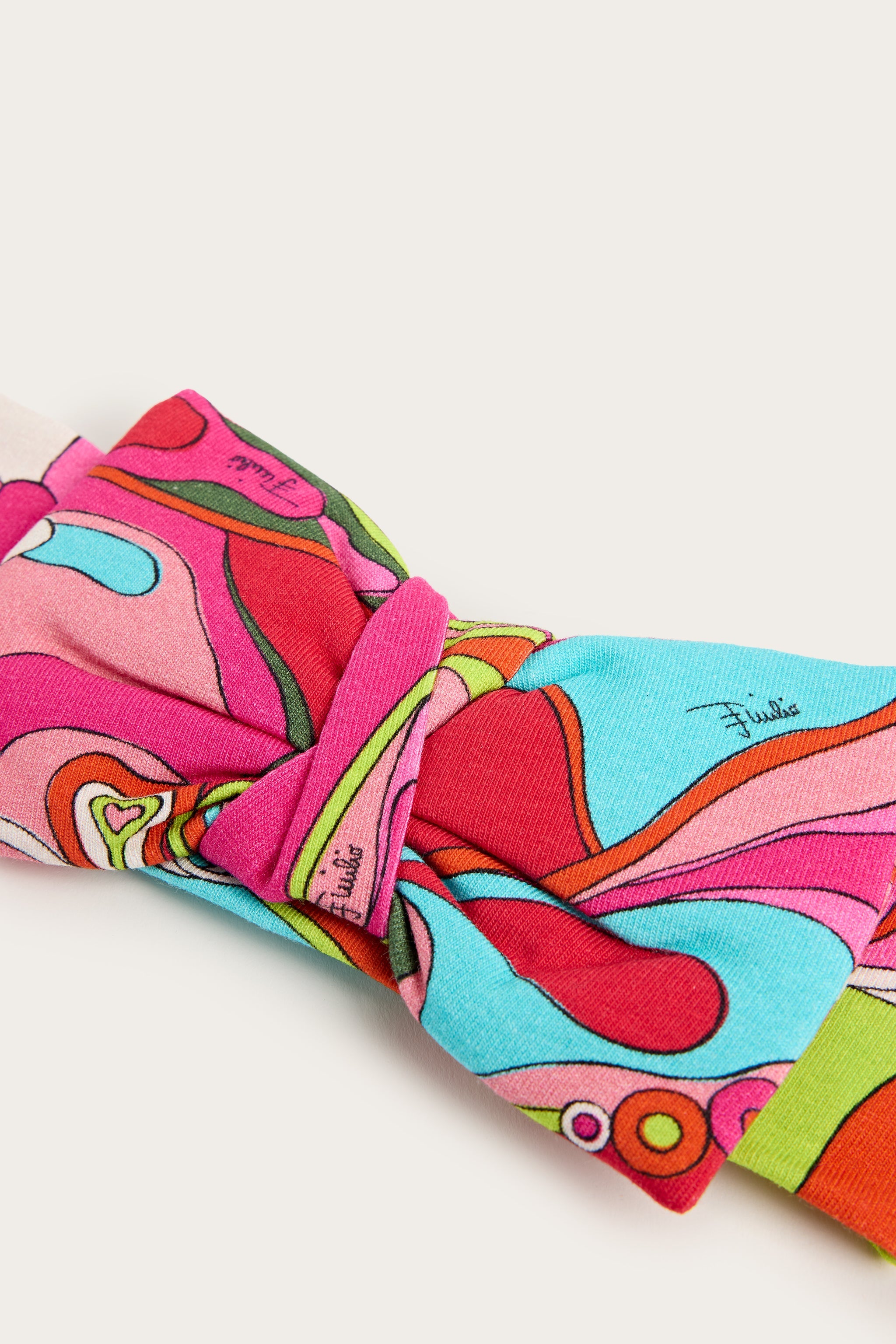 Emilio Pucci Orchidee bandeau coton fuchsia taille I