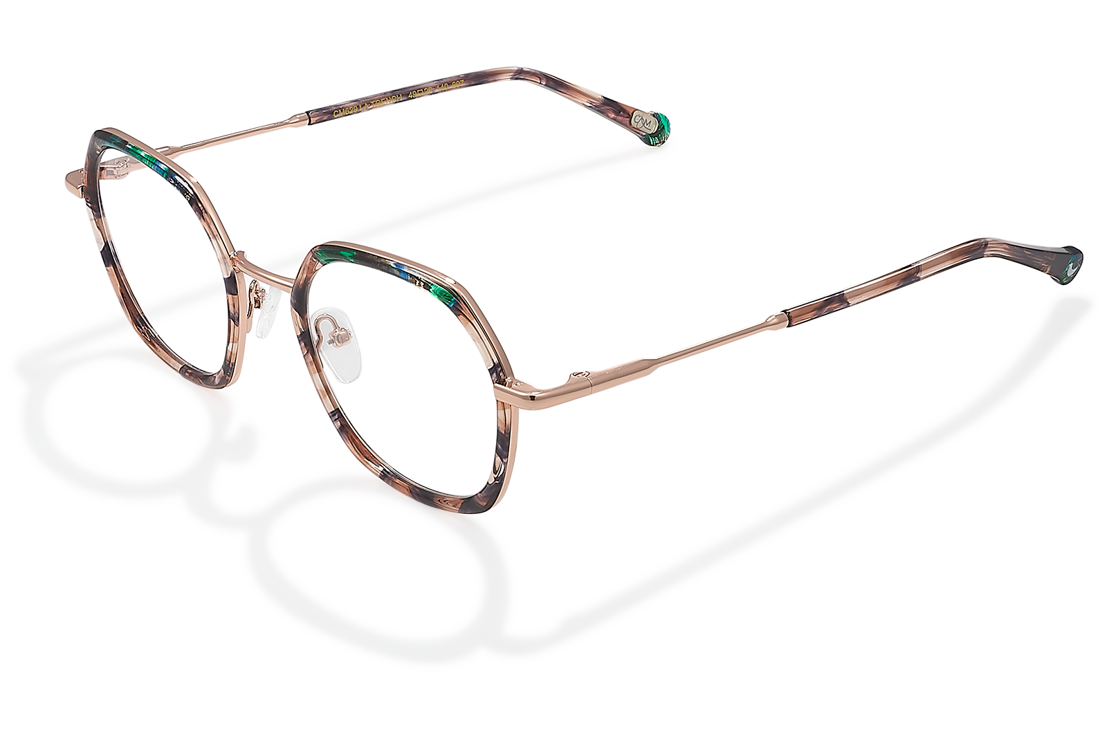 Clémence & Margaux La Trench lunettes de vue Brun & Bleu carré