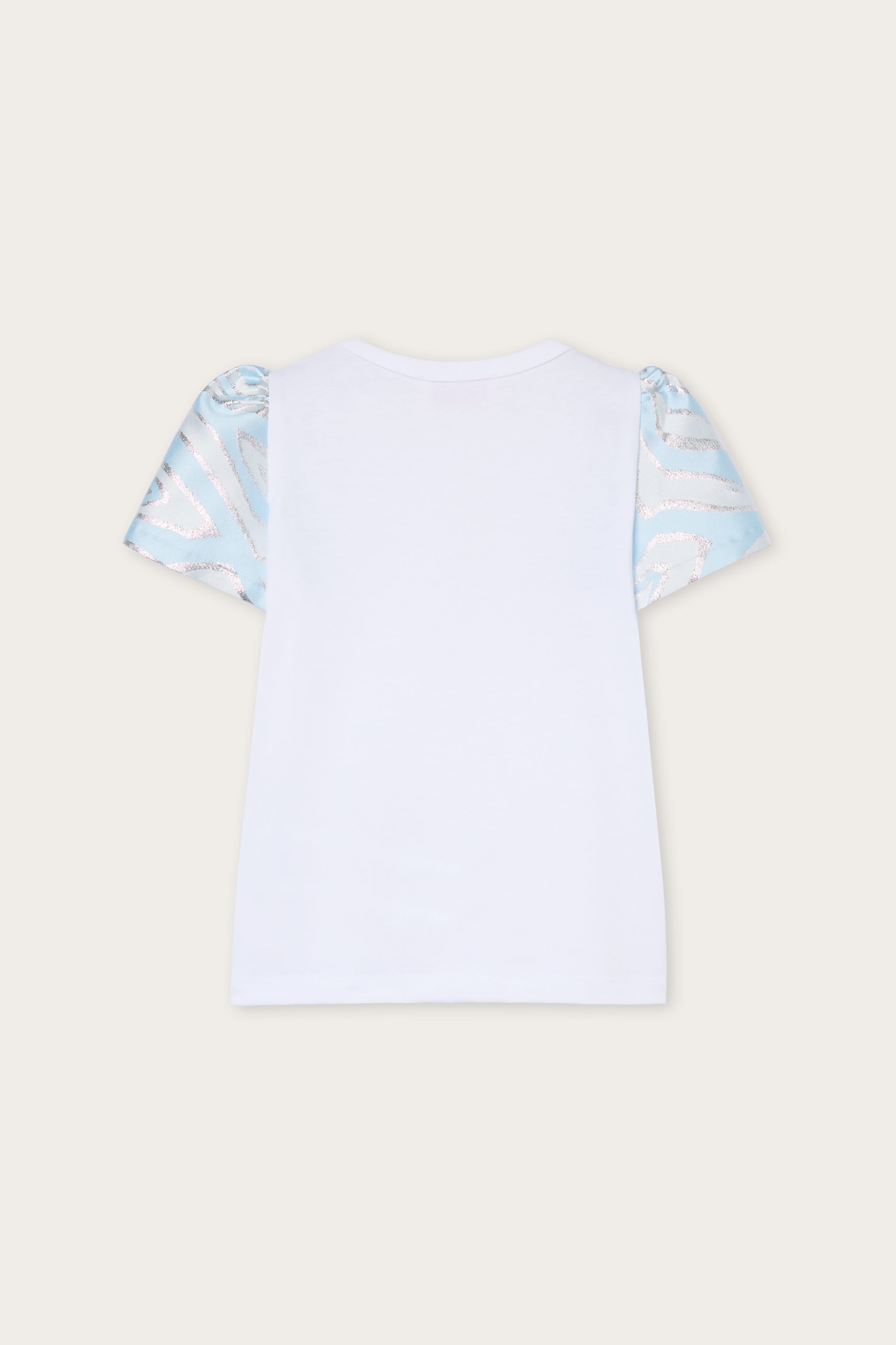 Emilio Pucci T-shirt Coton Bio t-shirt blanc bleu clair
