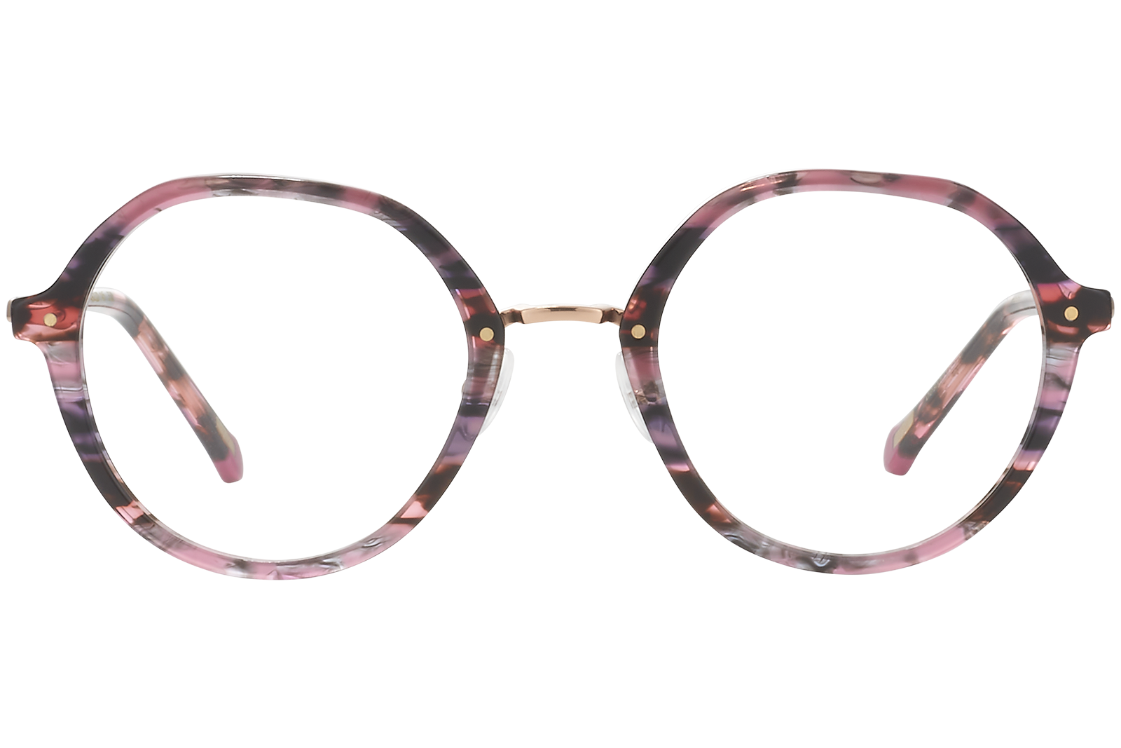 Clémence & Margaux La Girly lunettes de vue moucheté rose