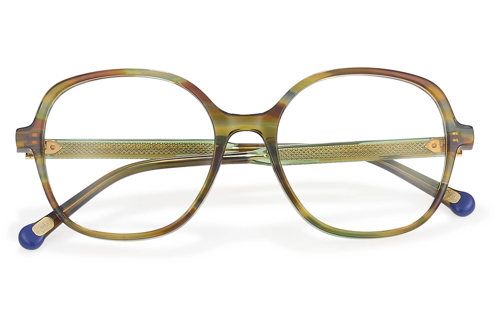 Clémence & Margaux La Too-Much lunettes de vue Marbré Rose tonneau