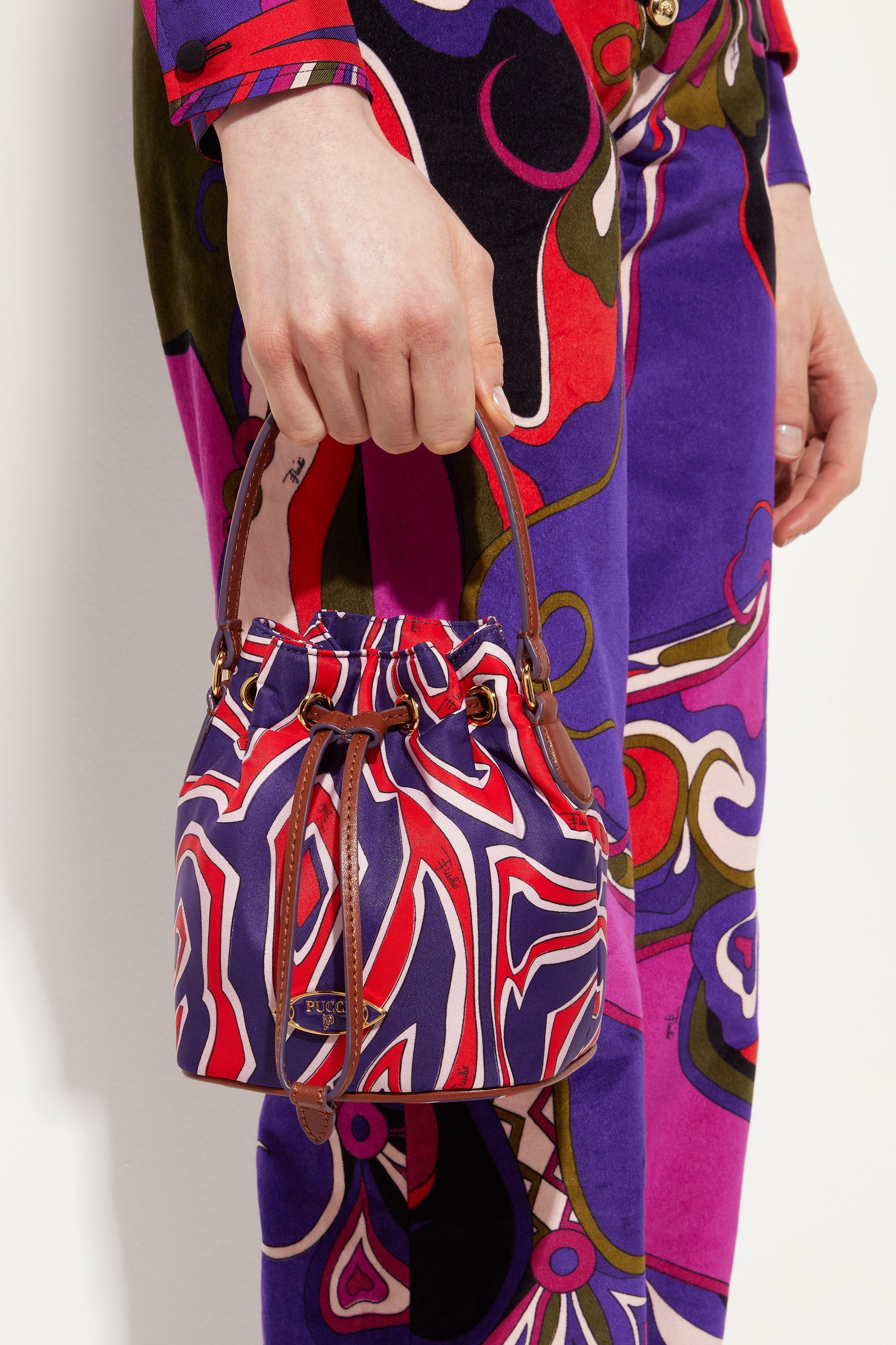 Emilio Pucci Yummy sac seau nylon multicolor