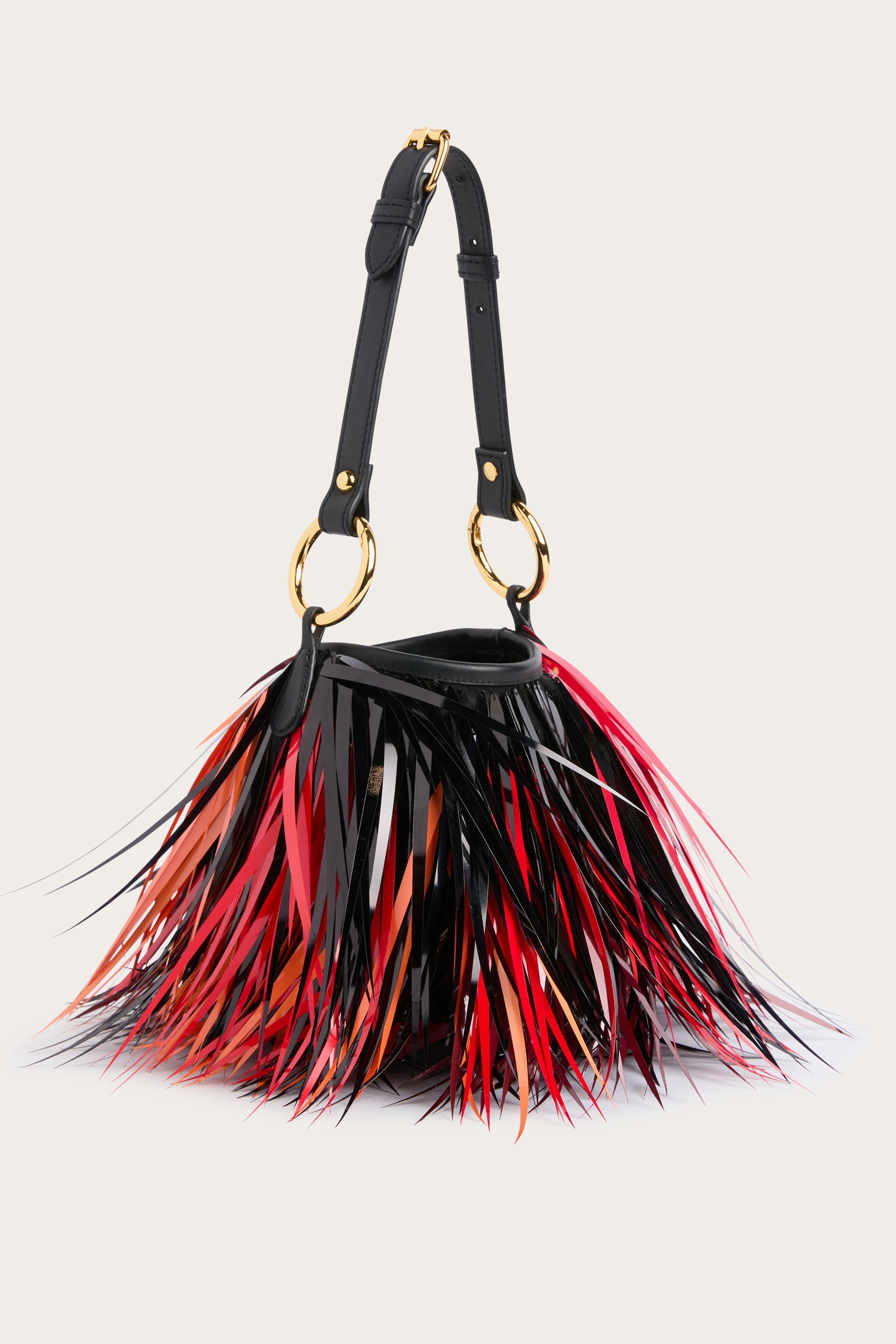 Emilio Pucci Bags Capriccio sac orange noir brodé paillettes