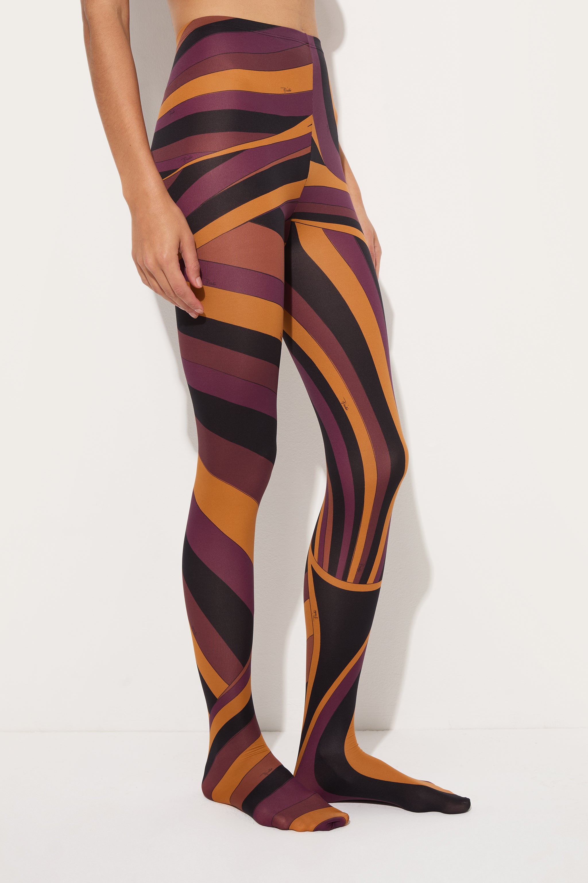Emilio Pucci Iride collant femme bordeaux 50 deniers