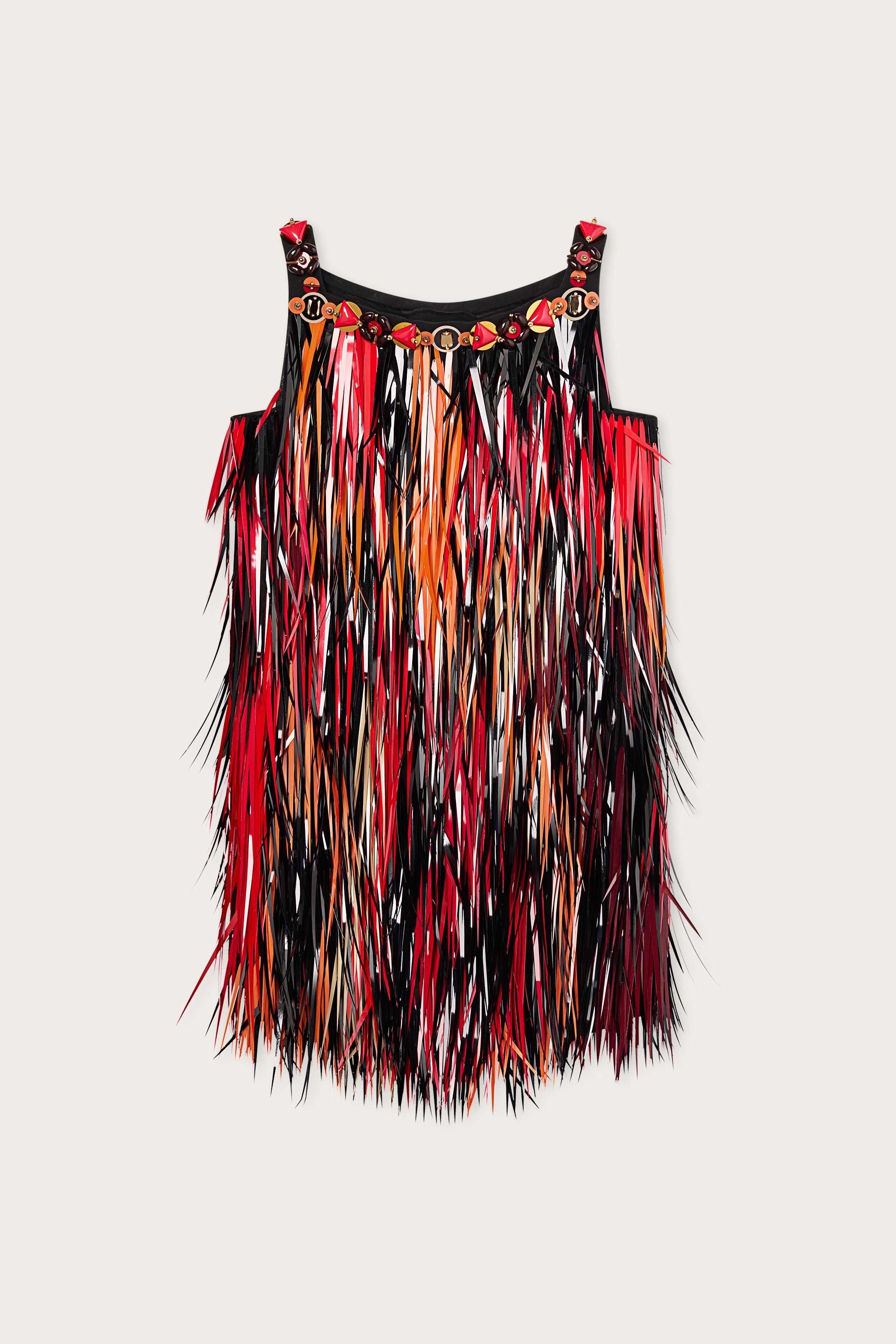 Emilio Pucci Abito robe brodée noire paillettes