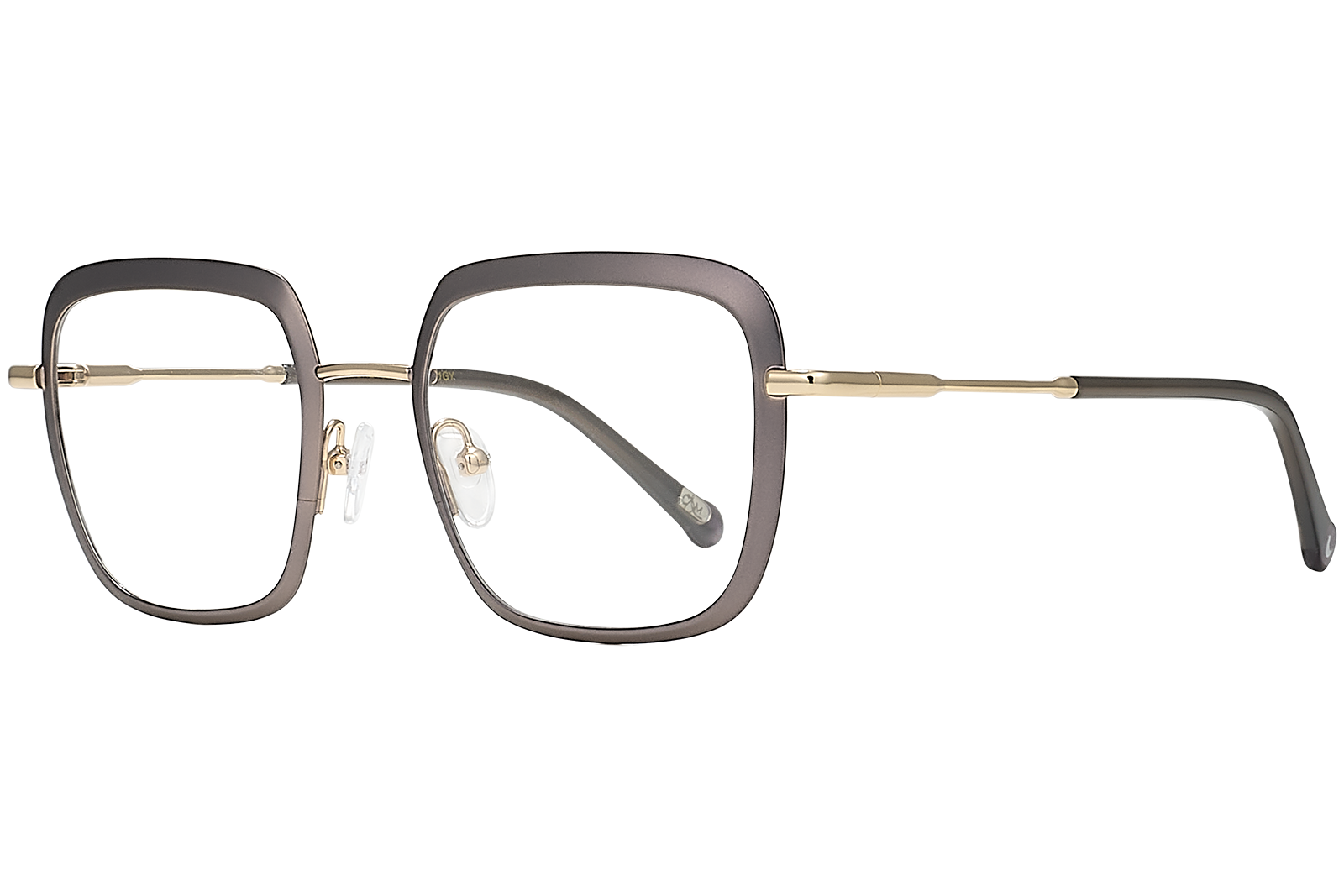 Clémence & Margaux Ambre lunettes de vue Noir & Doré carré