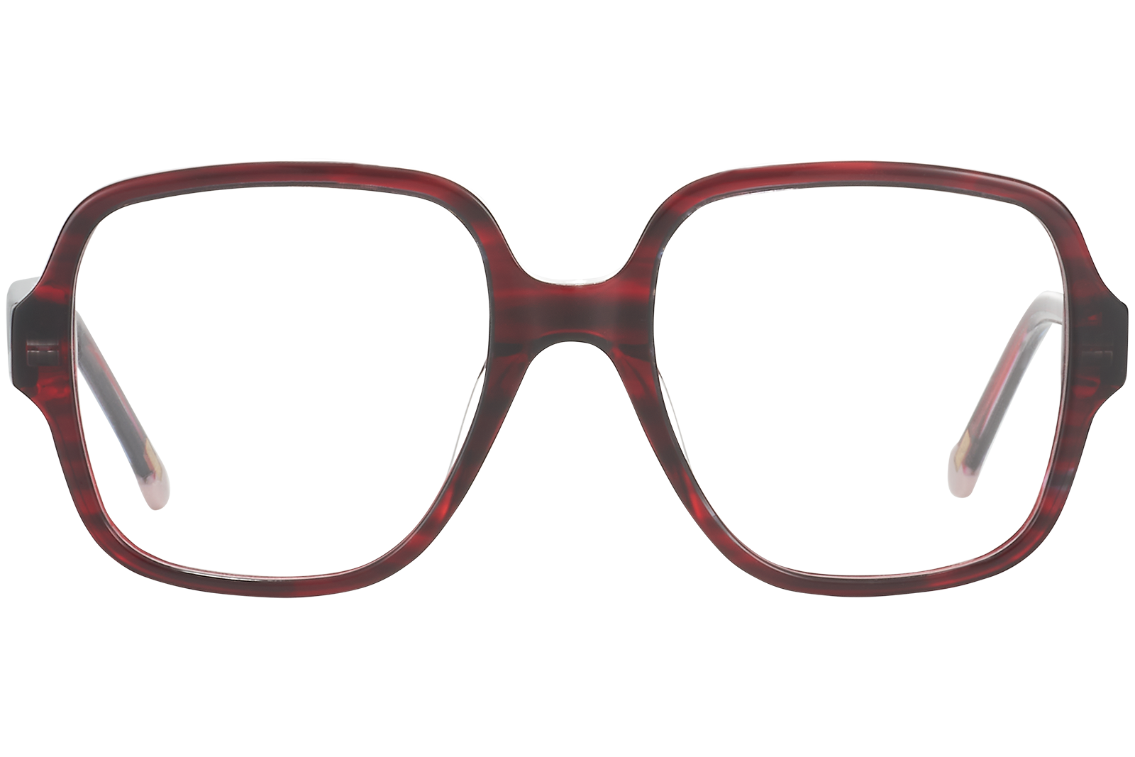 Clémence & Margaux La Fresh-Faced lunettes de vue carrée rouge