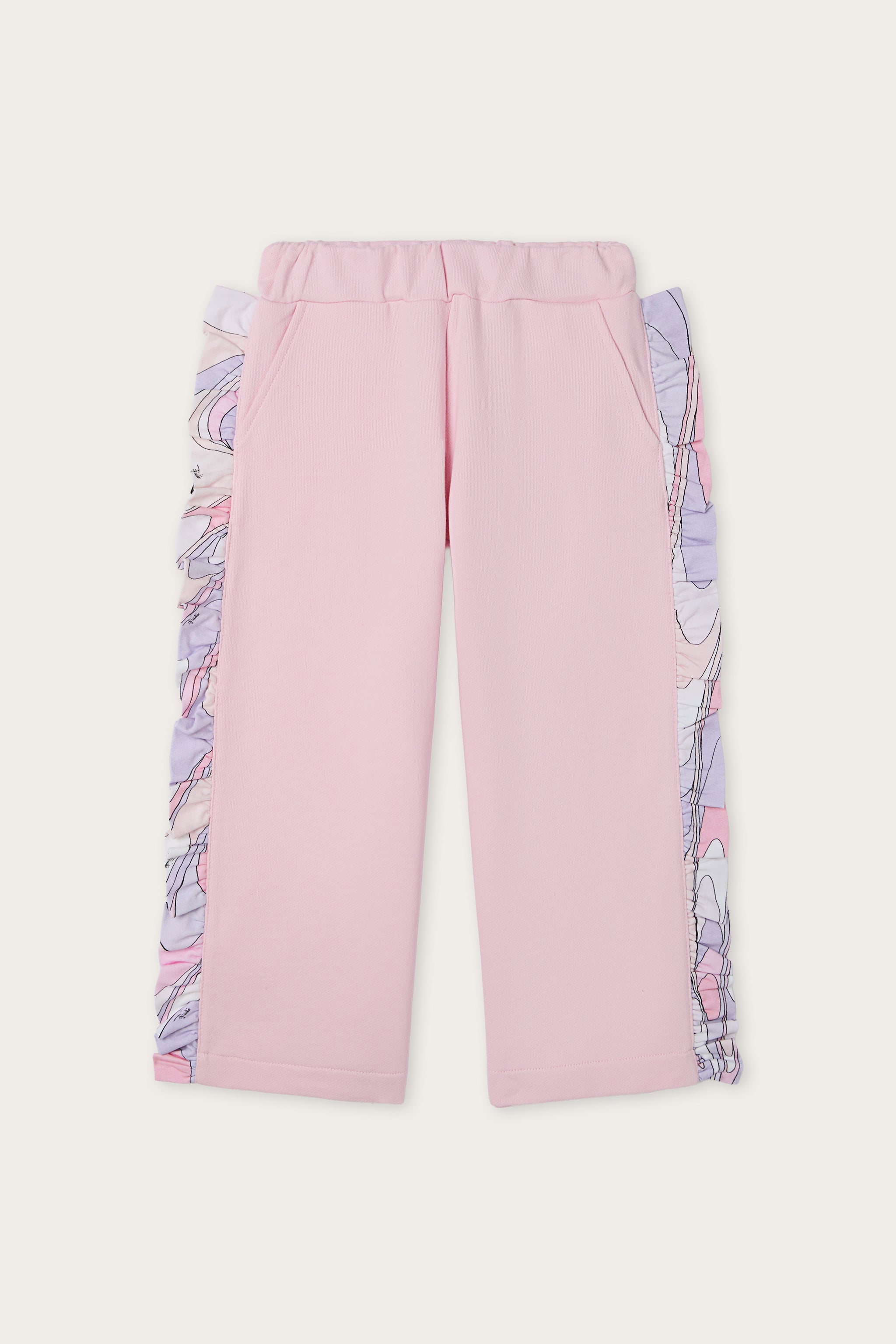 Emilio Pucci PANTS Joggers pantalon fille rose coton bio