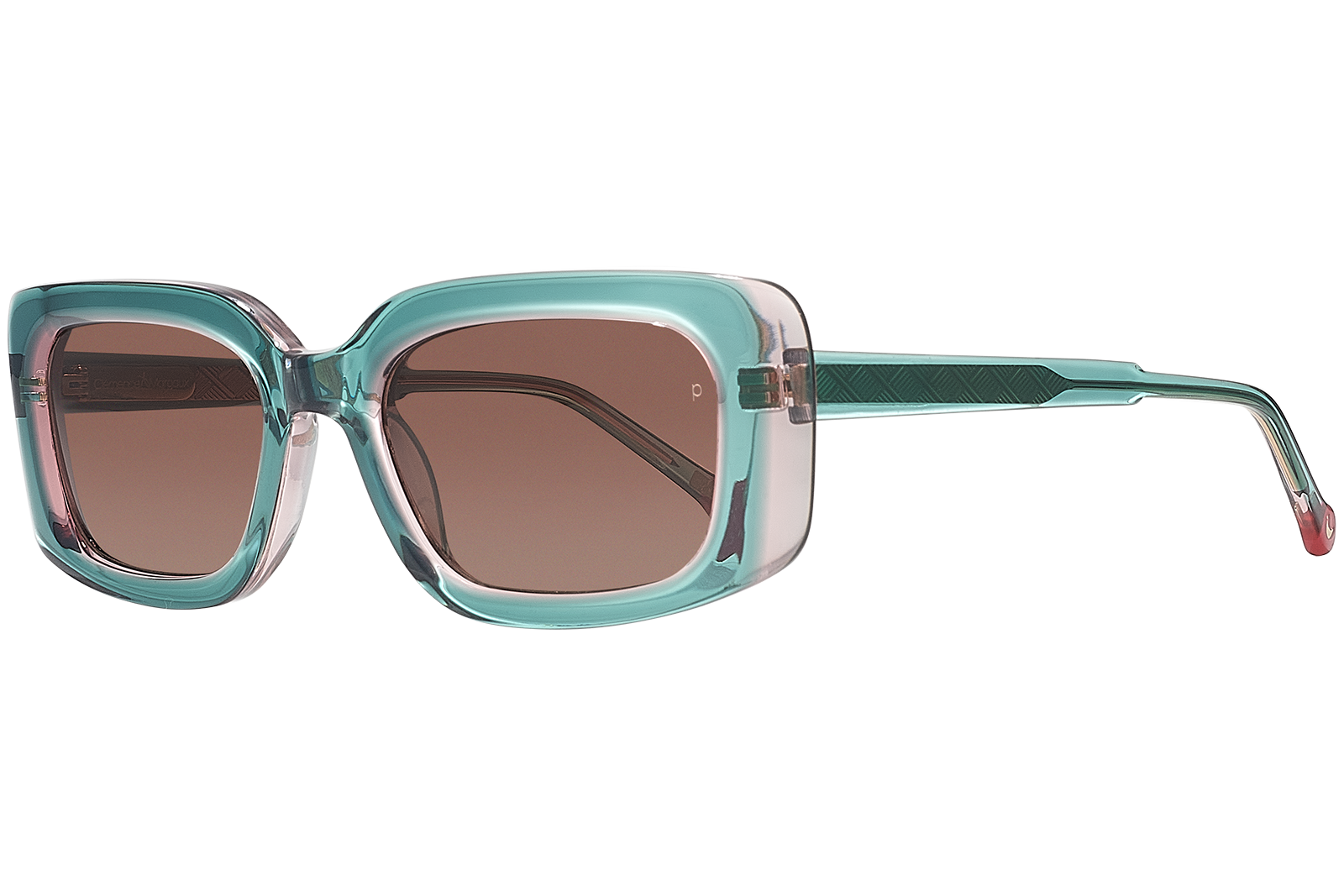 Clémence & Margaux L'Icône lunettes de soleil dégradé vert rose