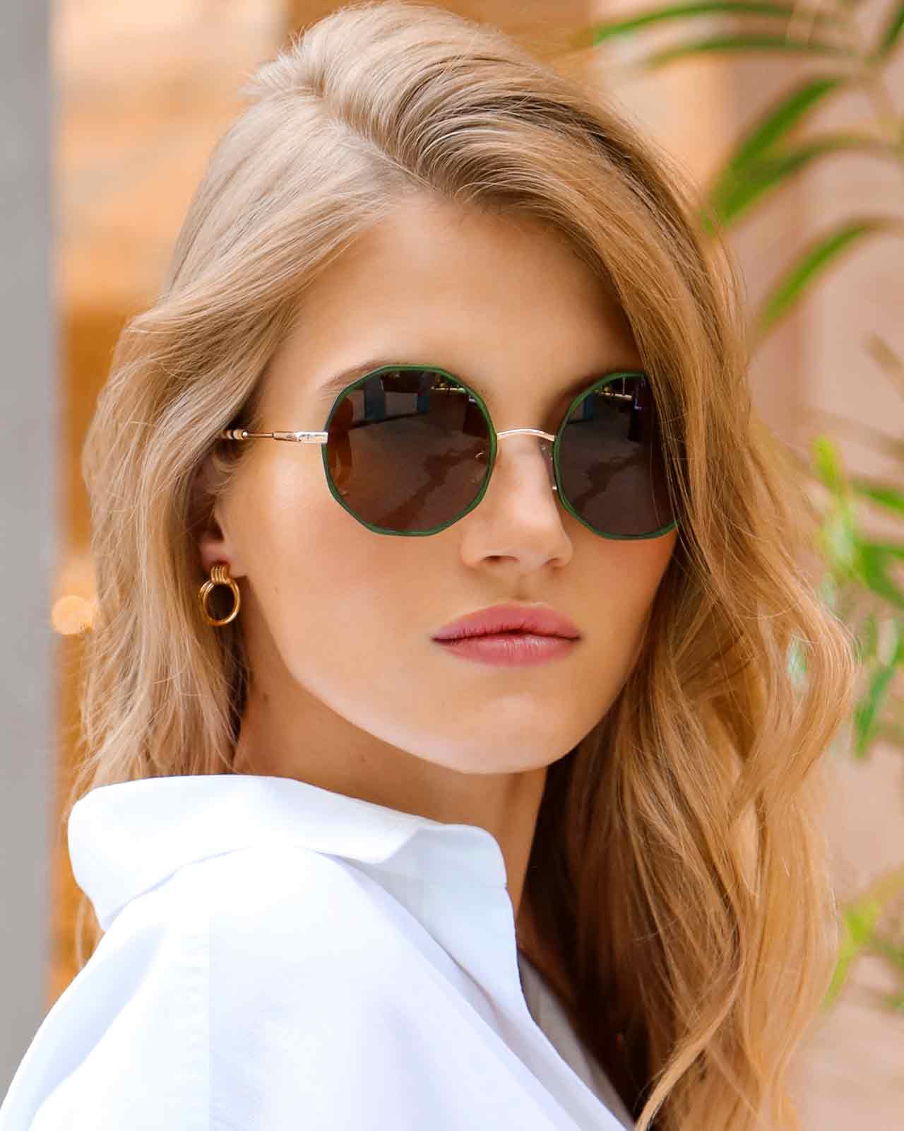 Clémence & Margaux Moonlight lunettes de soleil doré polarisé