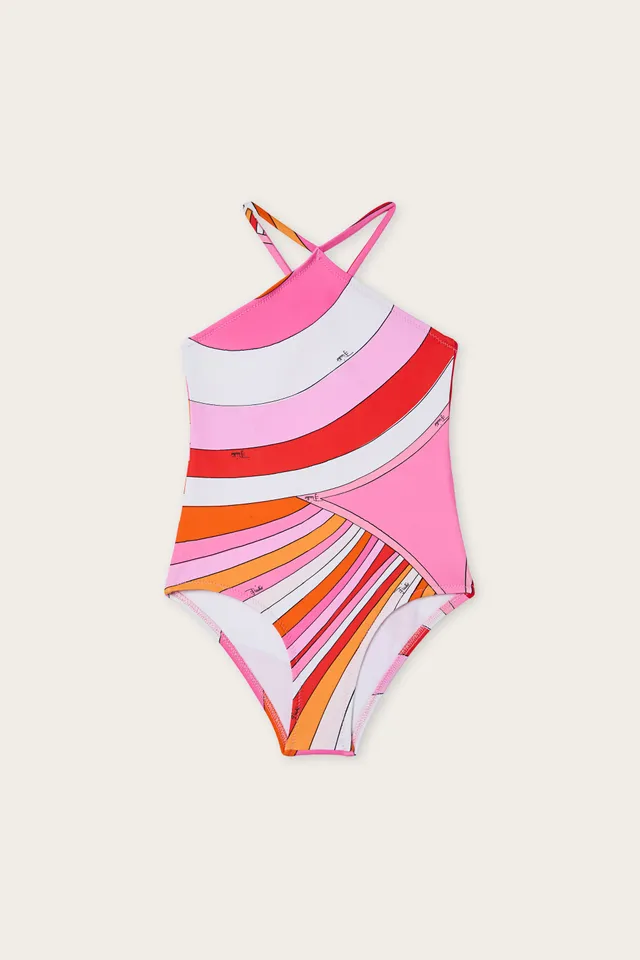 Emilio Pucci Iride ZYCA79Z3748E50 maillot rose orange