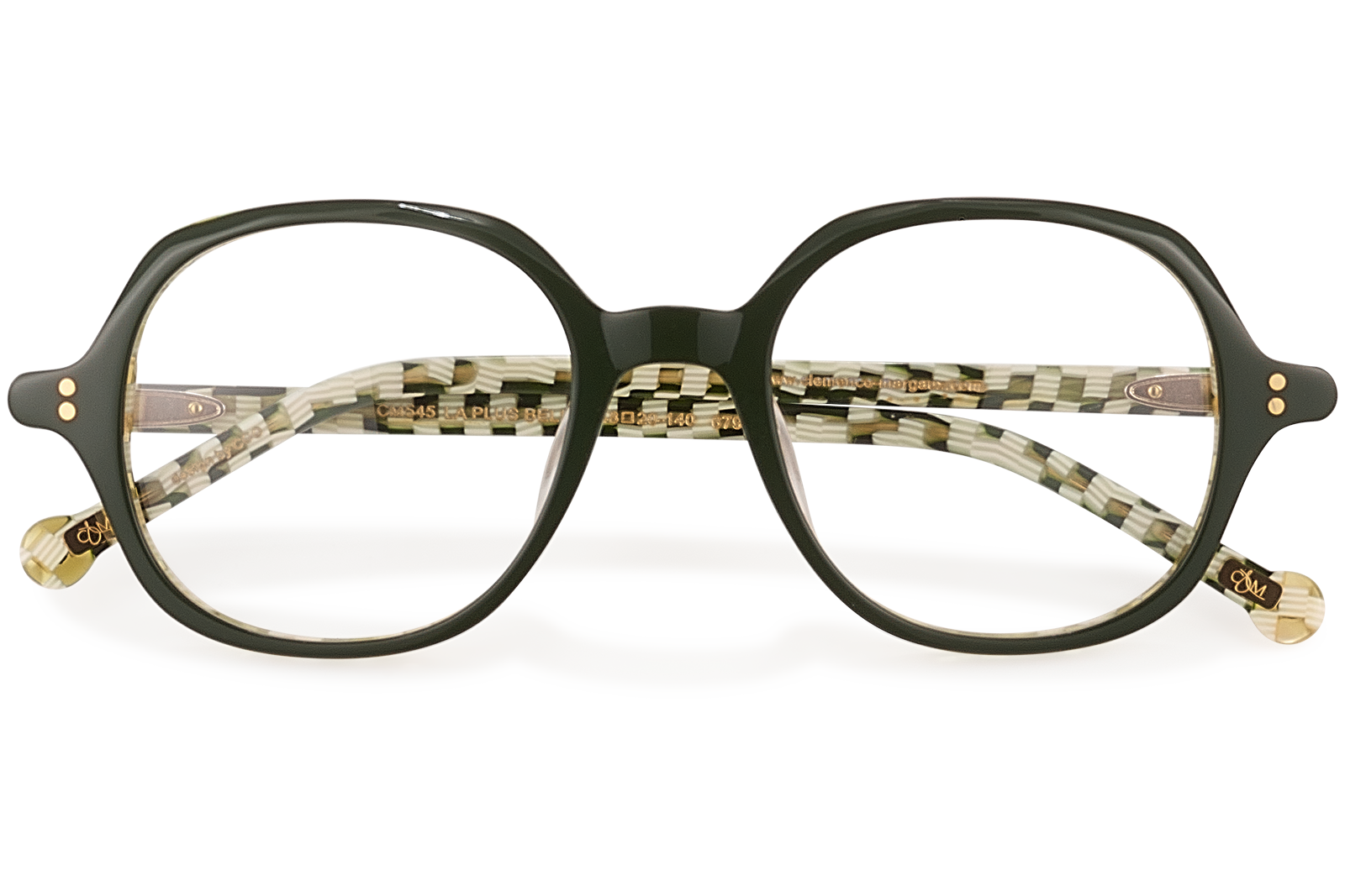Clémence & Margaux La Plus Belle lunettes de vue Noir & Blanc tonneau