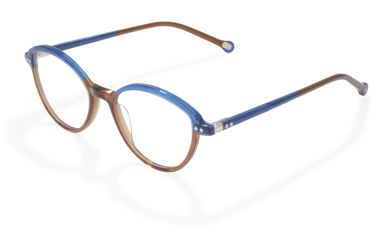 Clémence & Margaux La Tendre lunettes de vue Brun & Bleu ovale