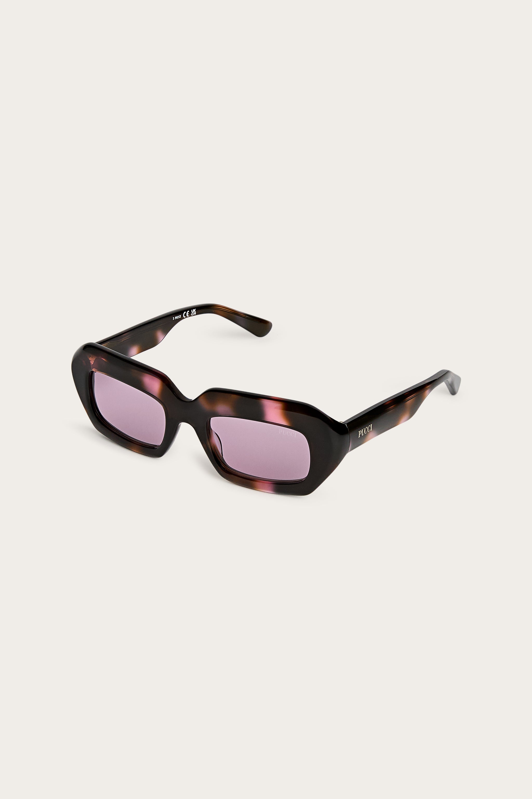 Emilio Pucci EP0245P lunettes de soleil havana bordeaux