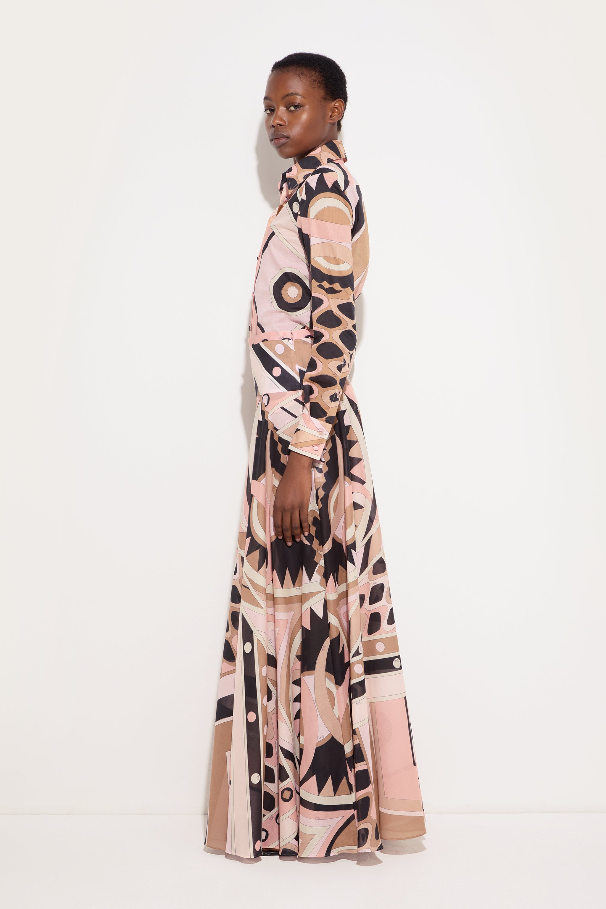 Emilio Pucci Vivara Jupe Coton Nude Femme
