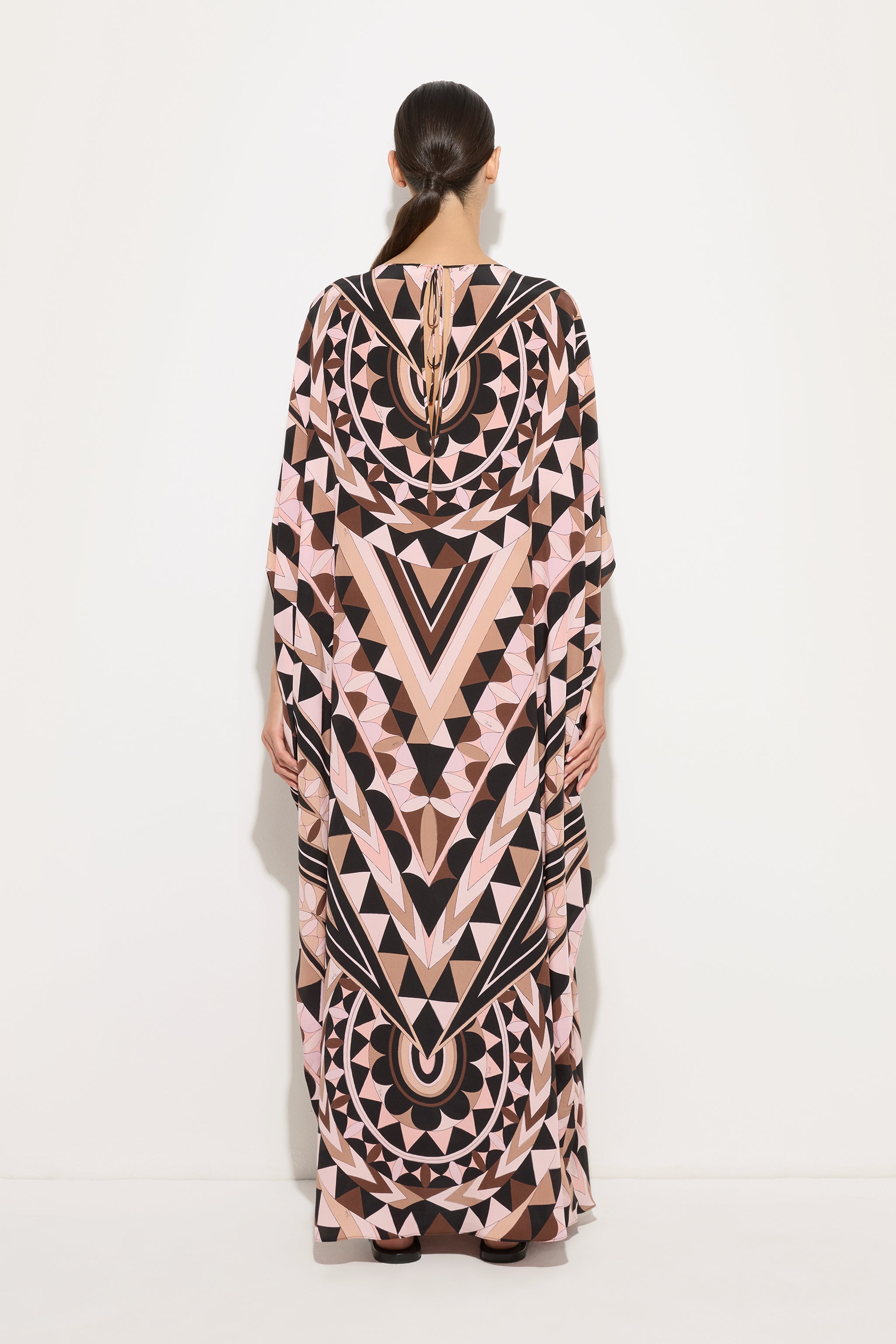 Emilio Pucci Manuba caftan soie nude ample