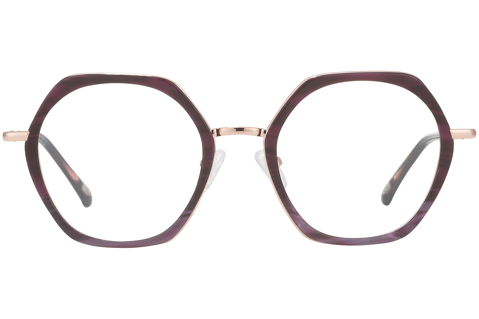 Clémence & Margaux La Cool lunettes de vue violet hexagonale