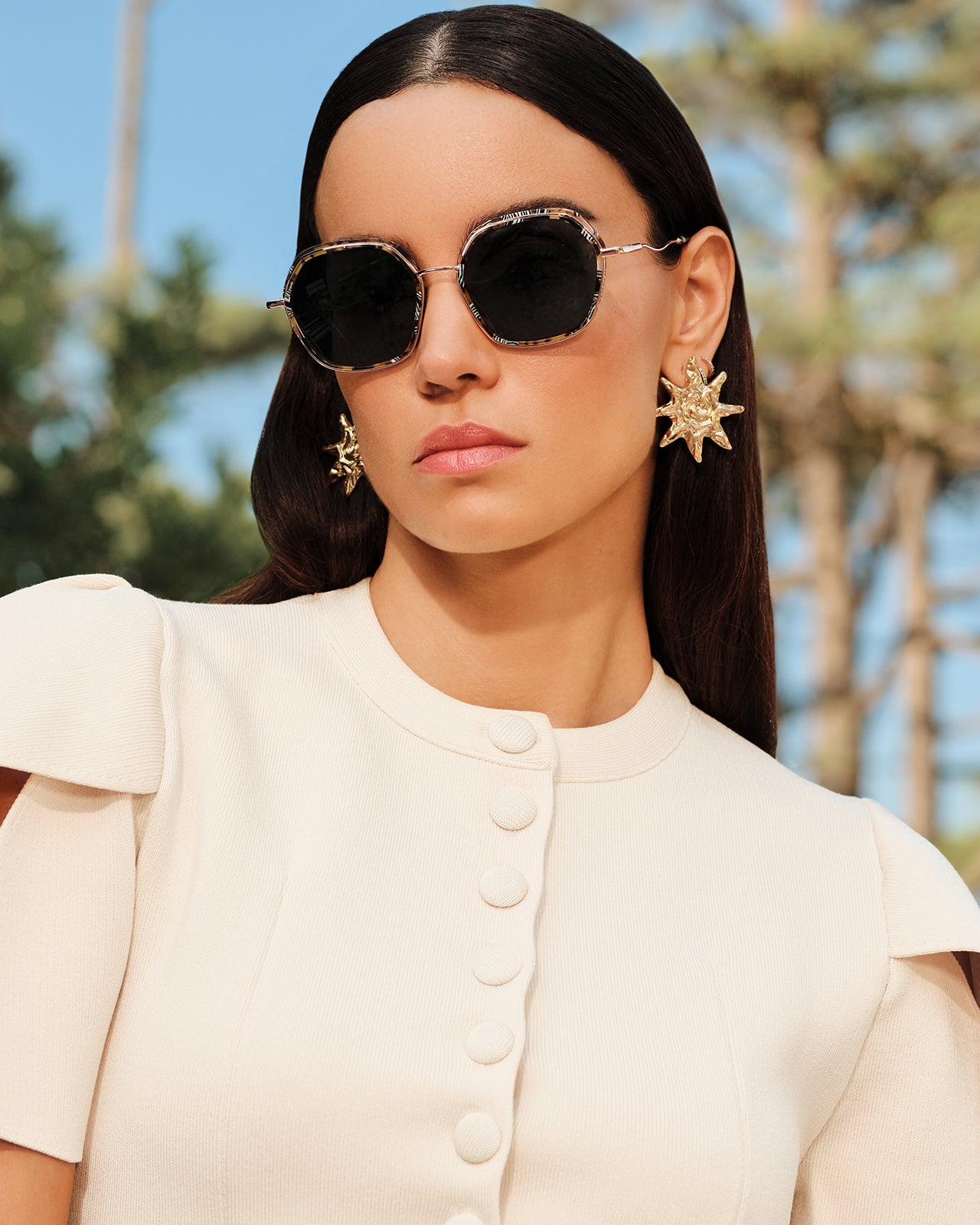 Clémence & Margaux Summer Signature lunettes de soleil Brun polarisées